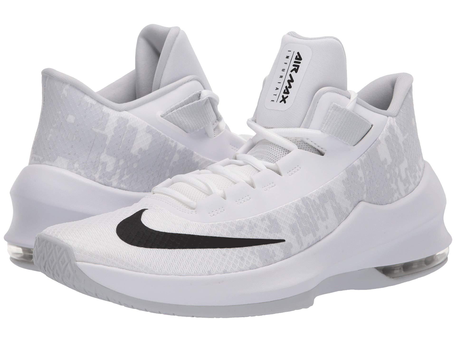 nike air max basketball shoes white