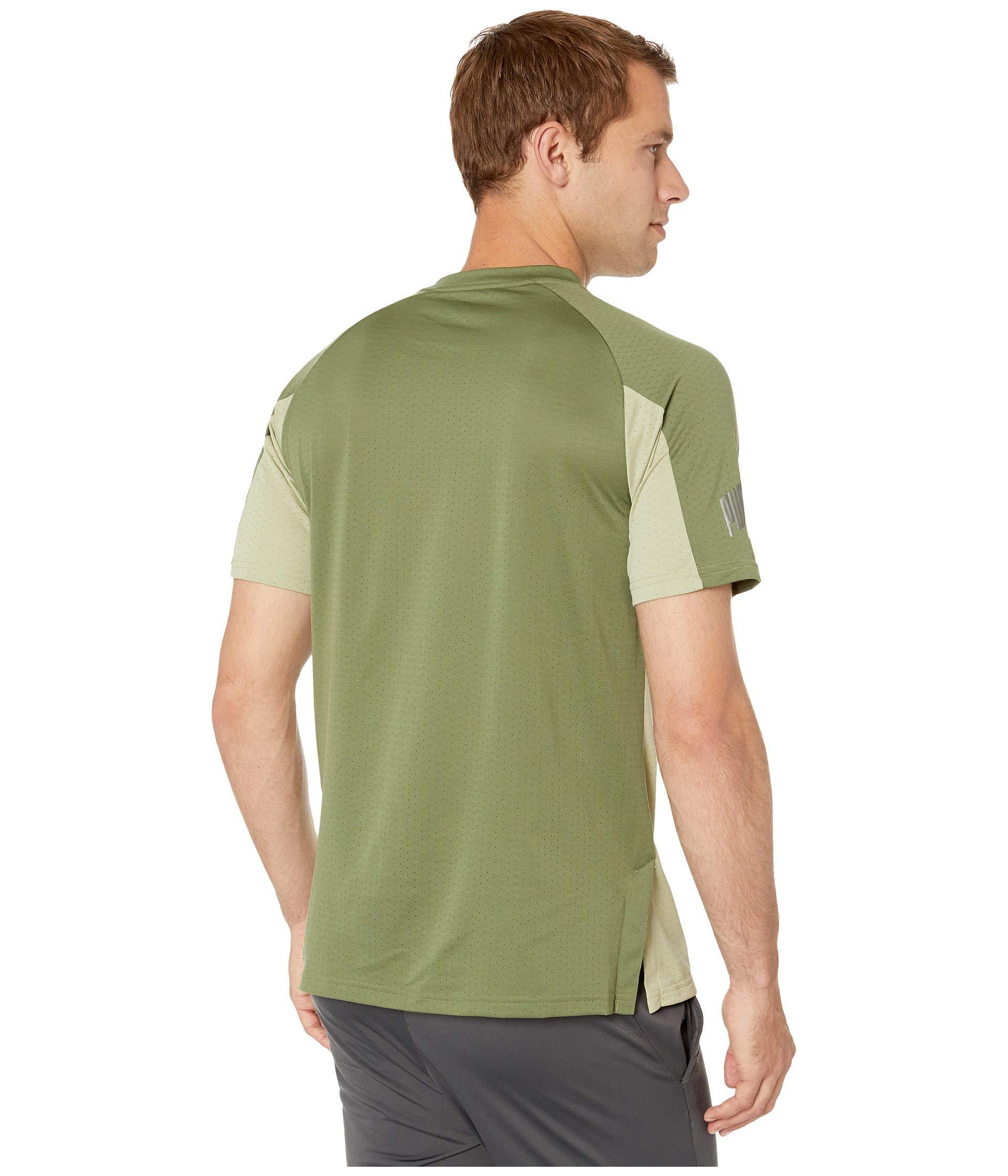 puma olive green t shirt