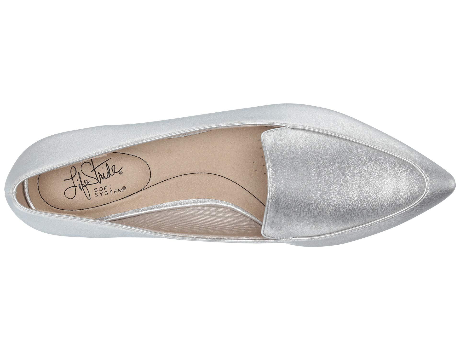 lifestride silver dress shoes