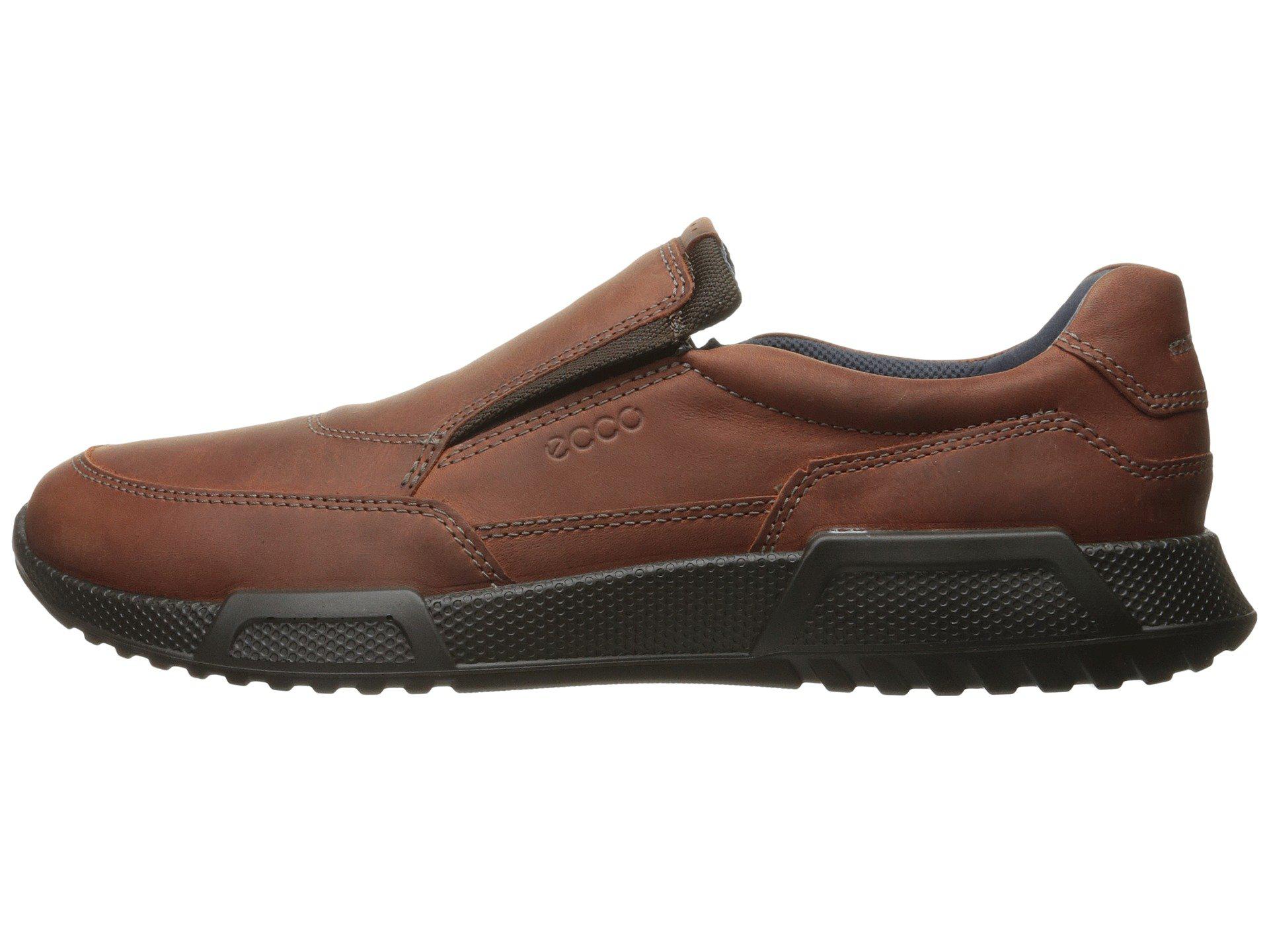 Ecco Leather Luca Slip On Trainers in 
