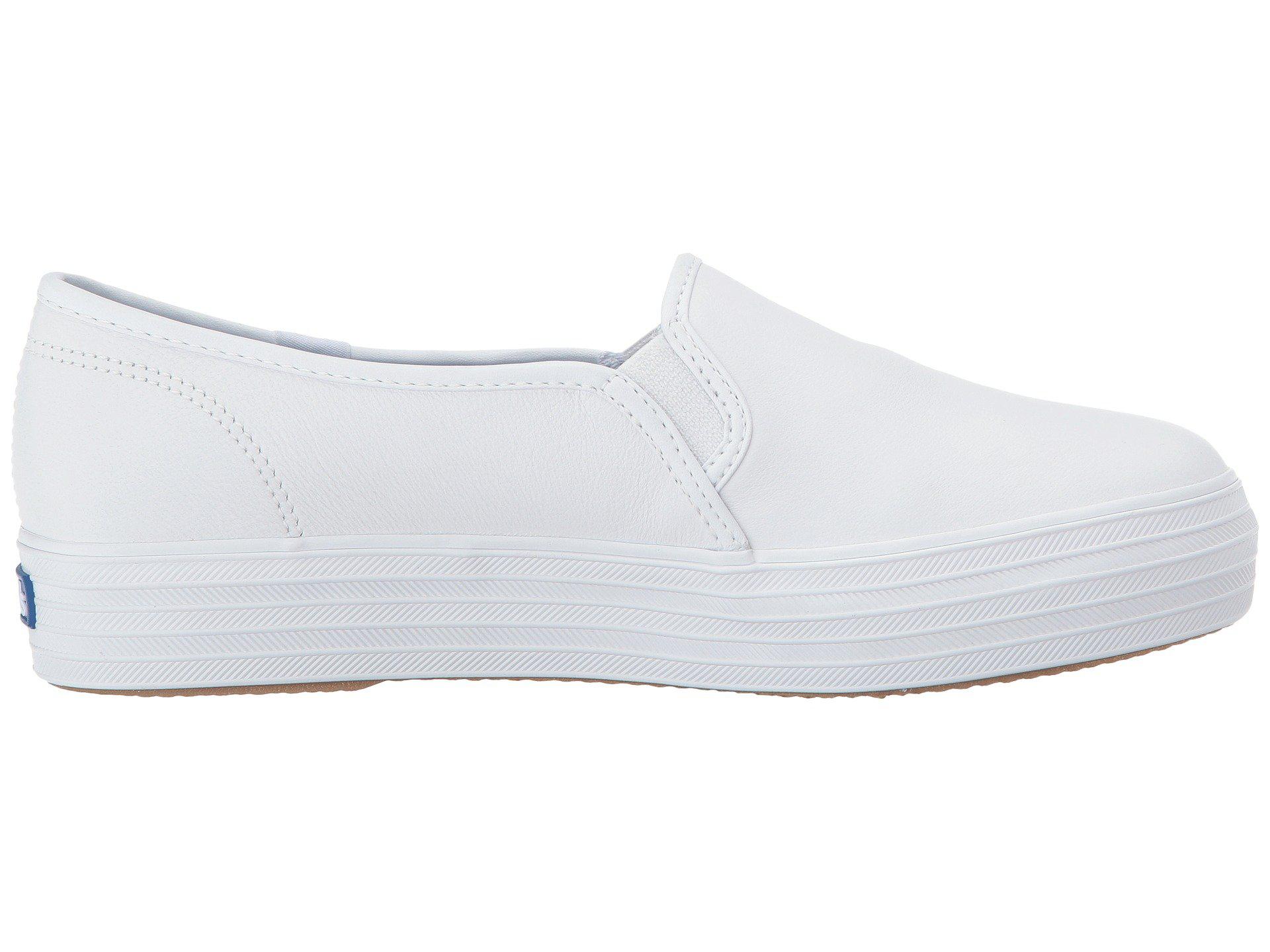 triple decker leather keds