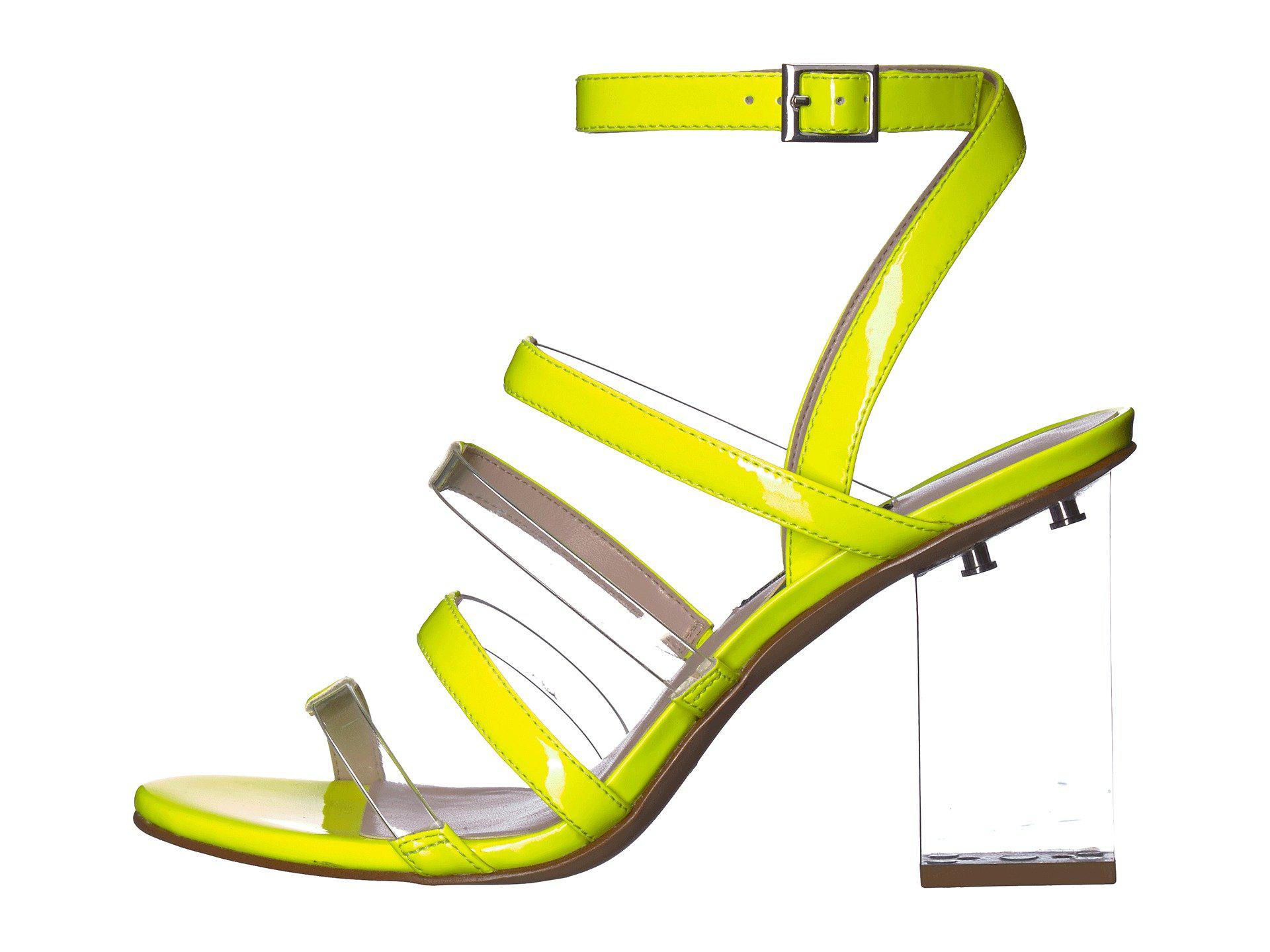 nine west mod transparent heel sandals