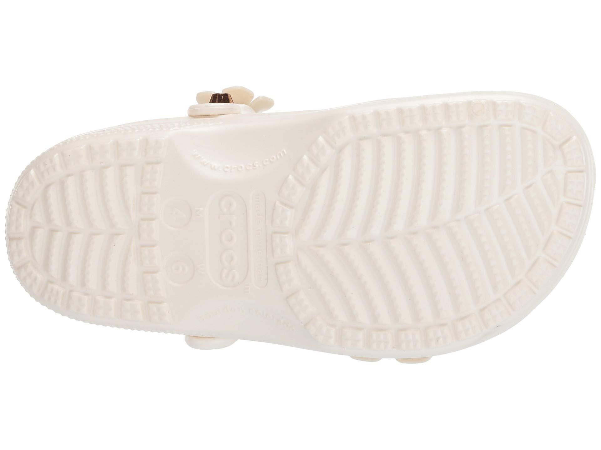 classic metallic blooms clog