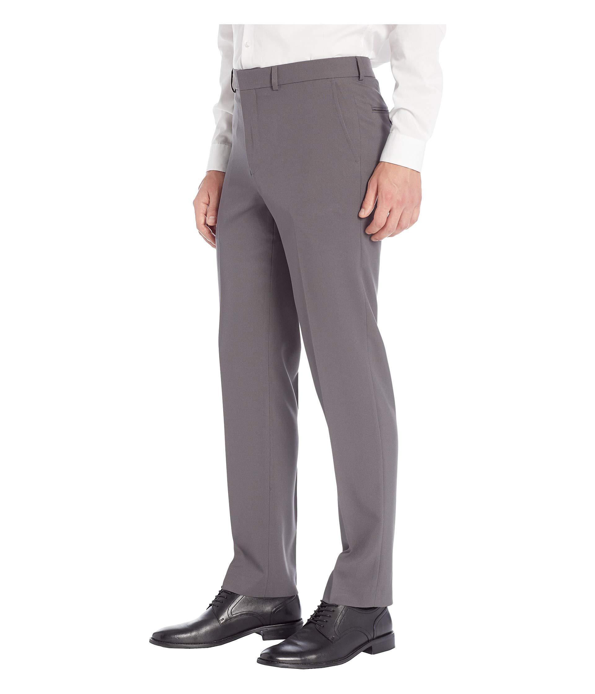 Dockers Synthetic Slim Fit Dress Pant W/ Stretch Waistband in Grey