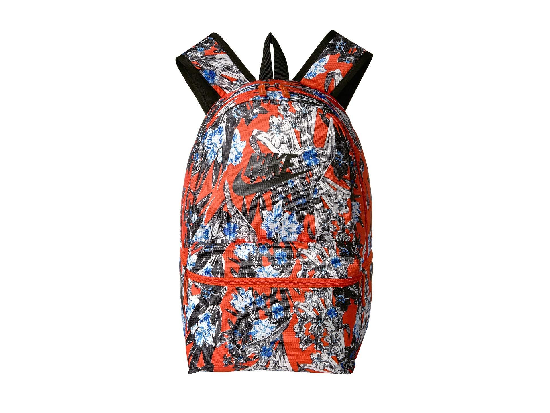 nike black and orange backpack