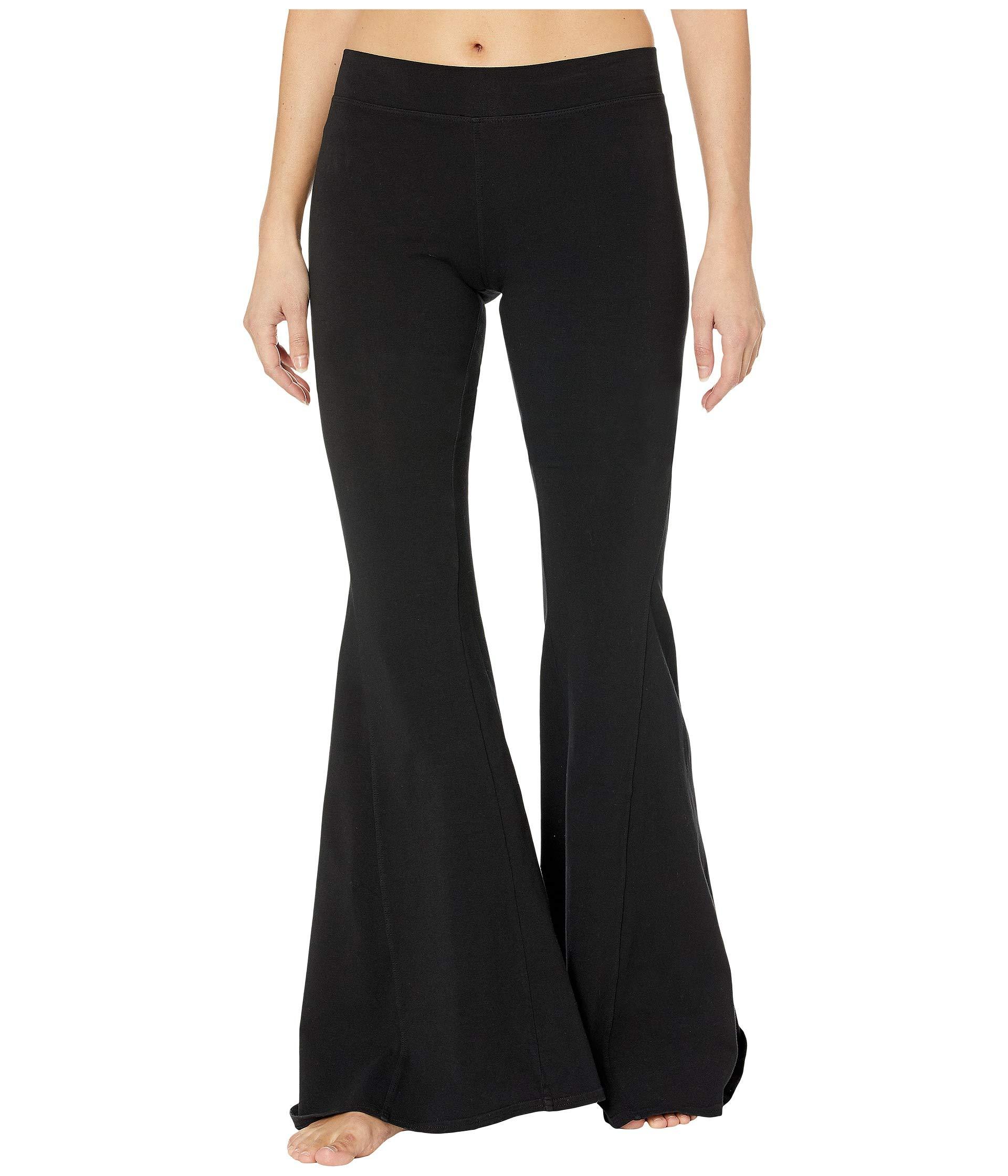 Hard Tail Cotton Hippie Chick Flare Pants in Black - Lyst