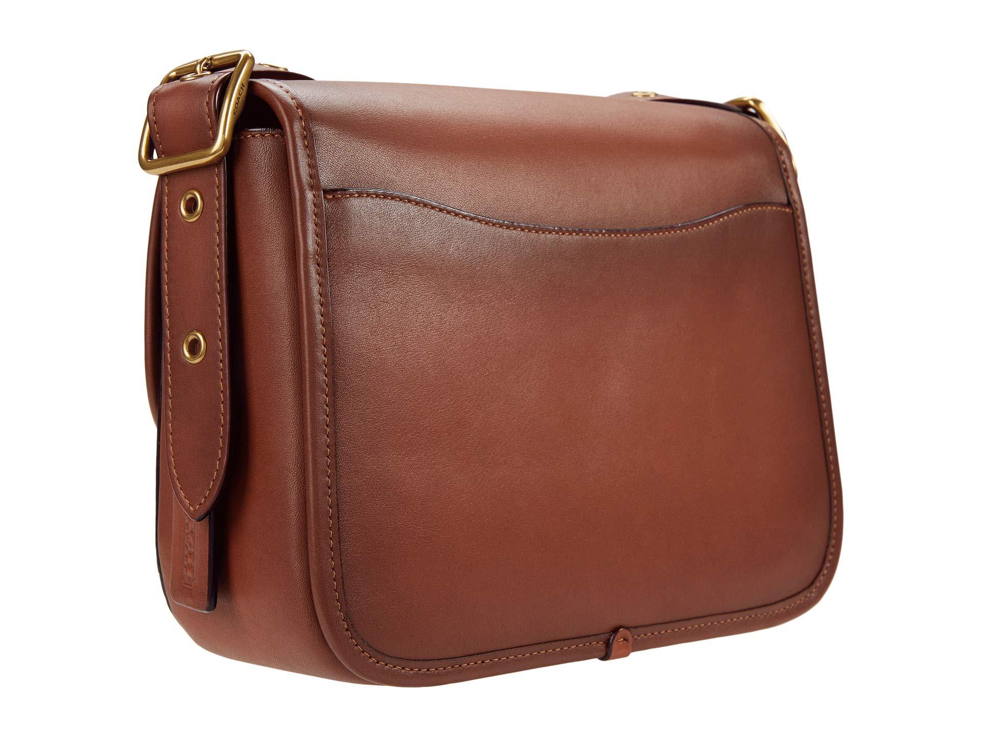 COACH Glovetanned Leather Rambler Crossbody in Brown Lyst