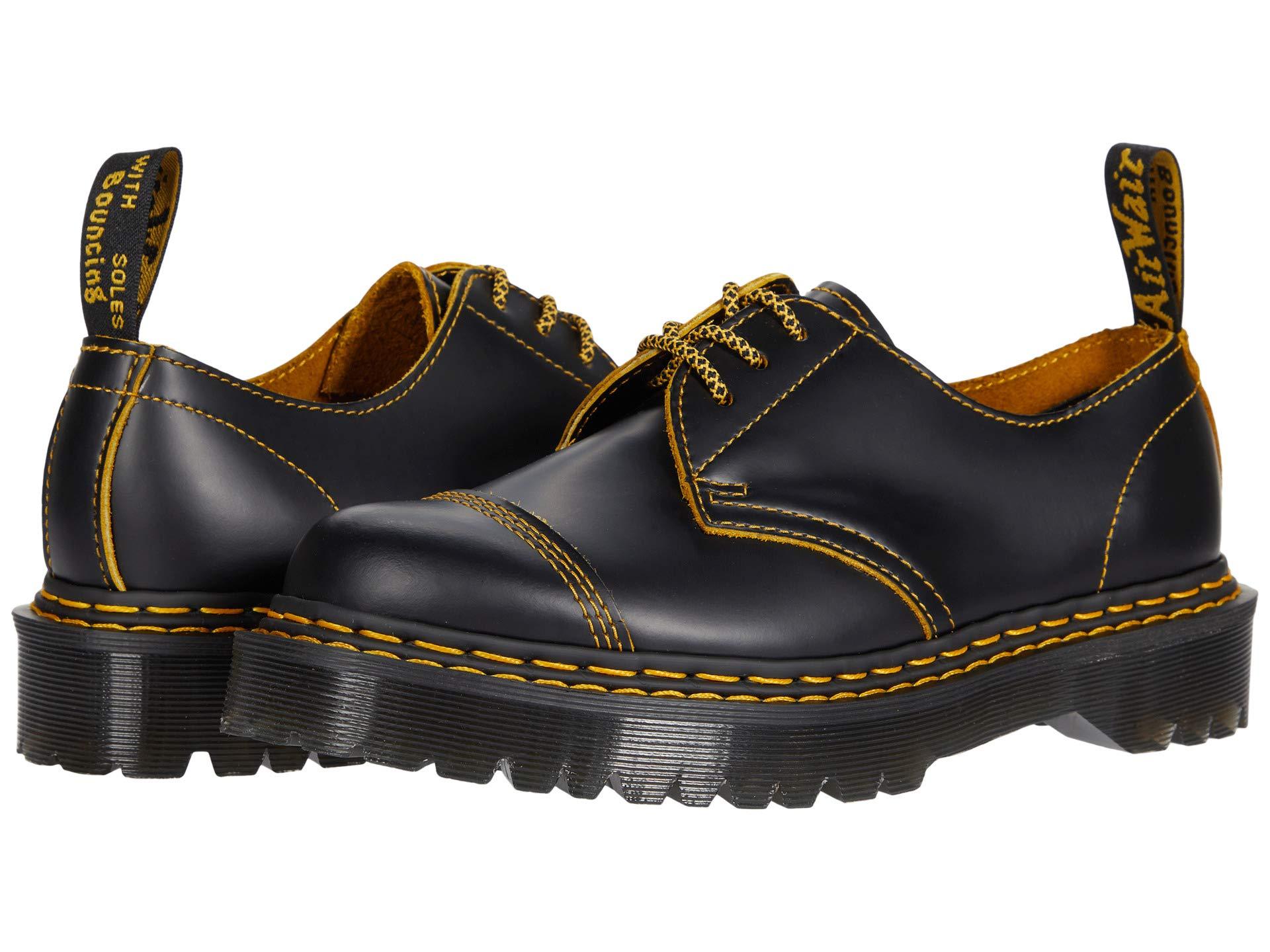 Dr. Martens 1461 Bex Double Stitch in Black | Lyst