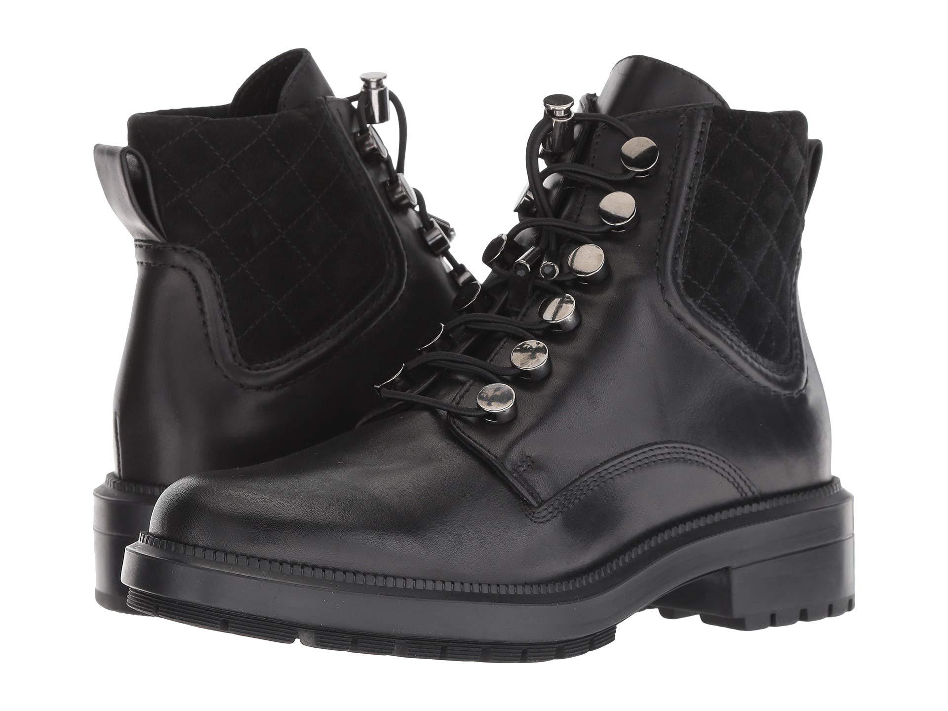aquatalia linda leather combat boot