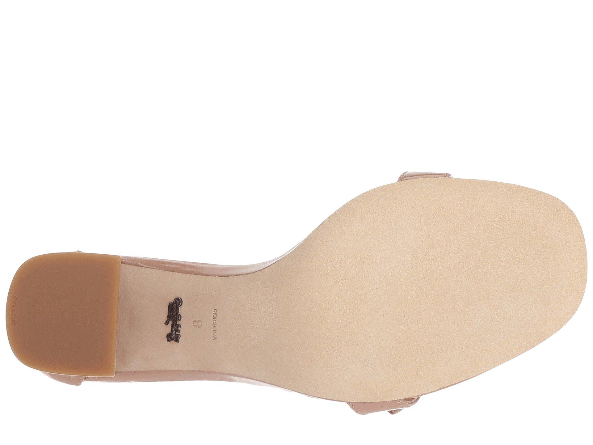 coach maya signature buckle dress sandals