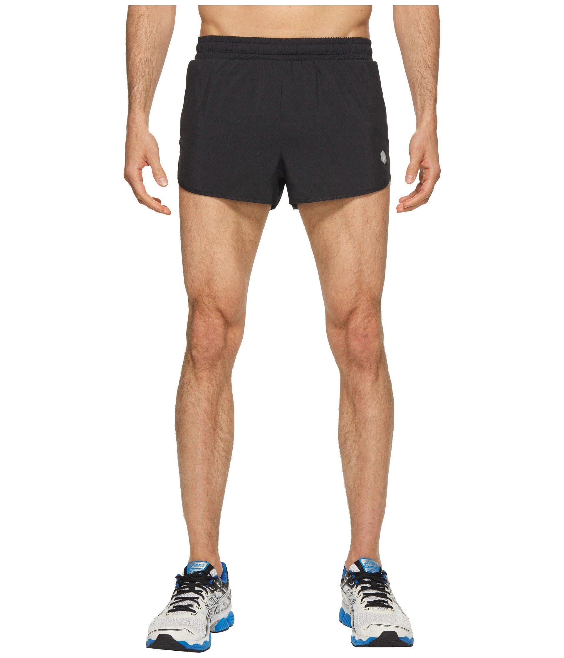 Asics Synthetic Run Split Shorts in Black for Men Lyst