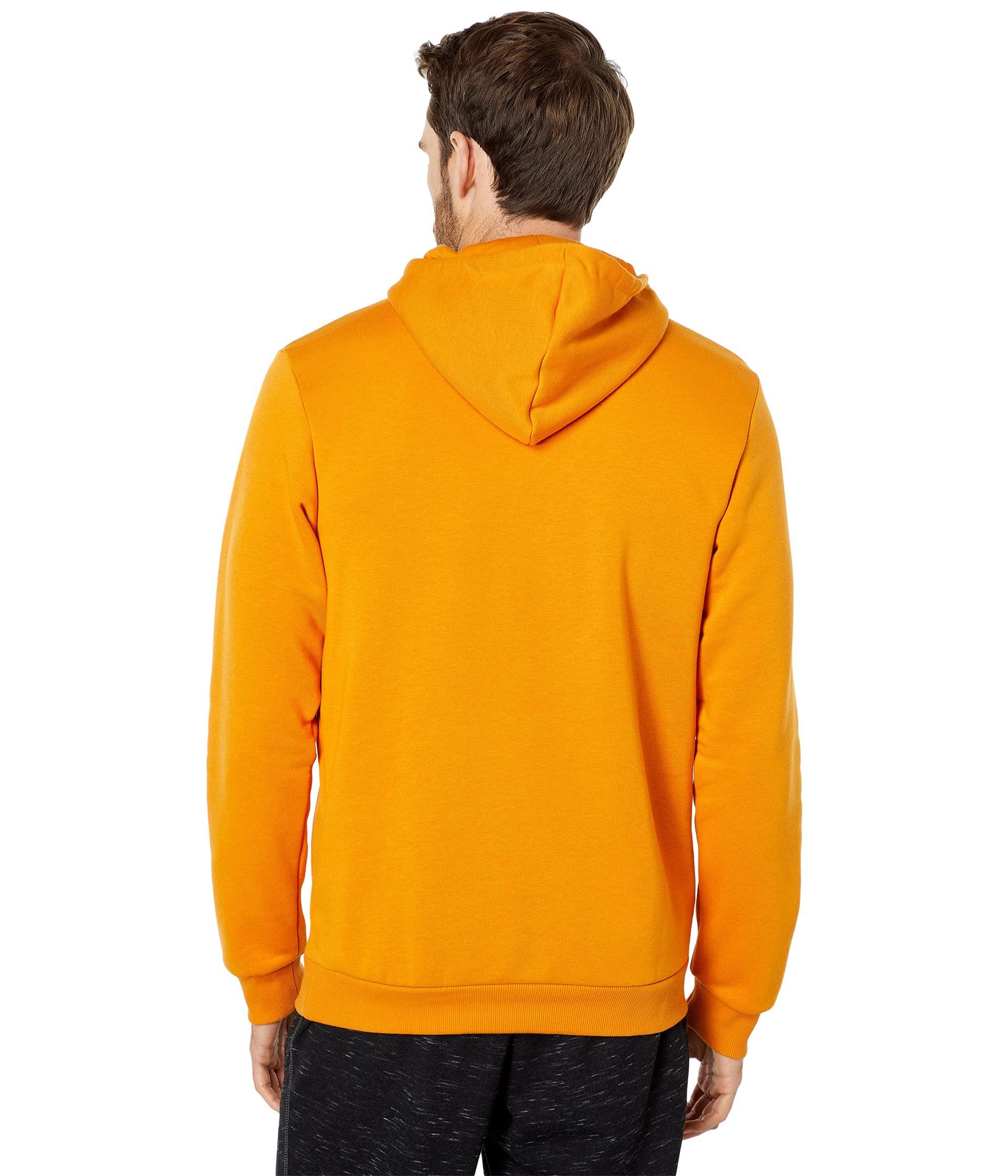 adidas Big Logo Fleece Pullover Hoodie in Orange for Men | Lyst