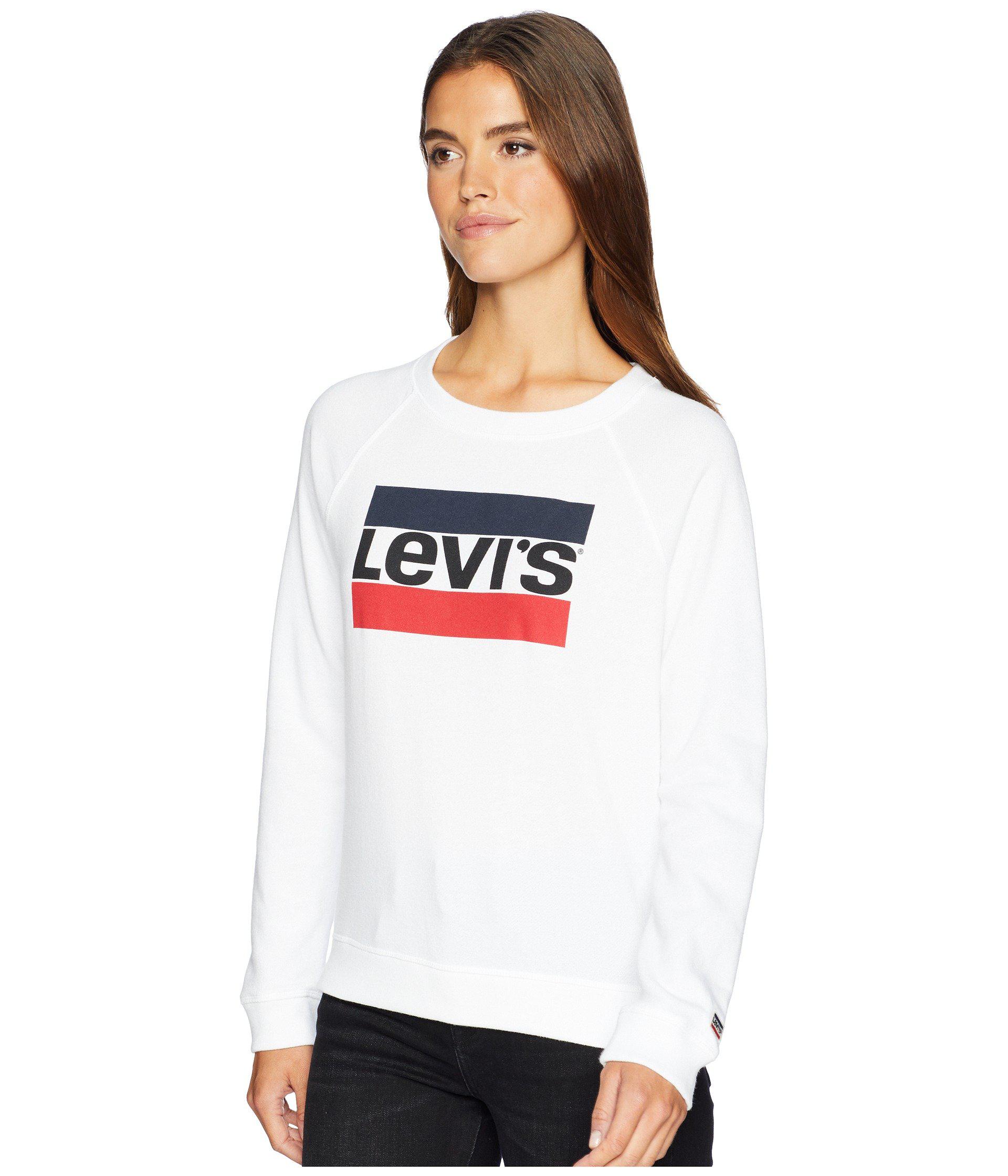 white levi's sweatshirt womens