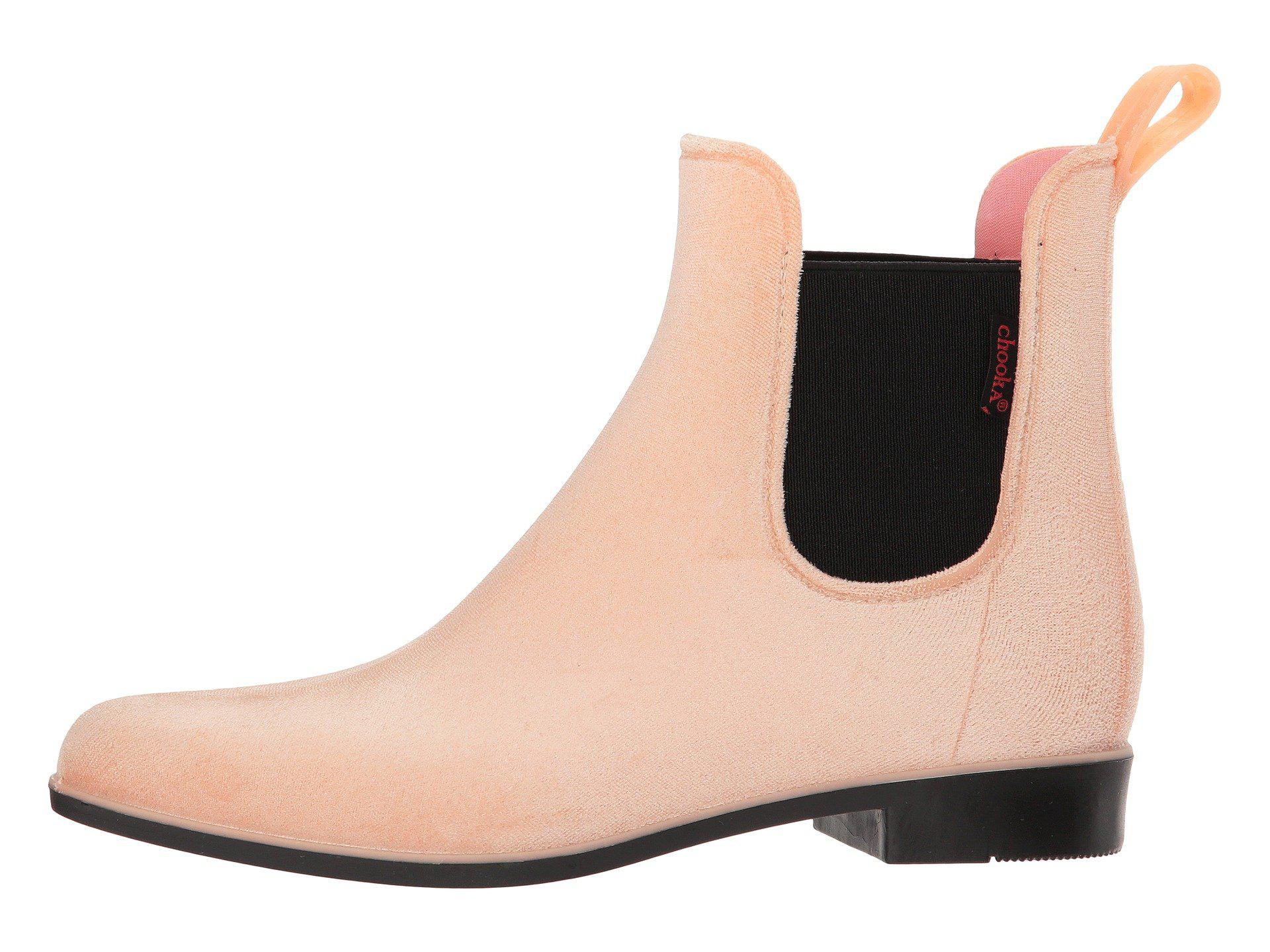 chooka vivien velvet chelsea boot