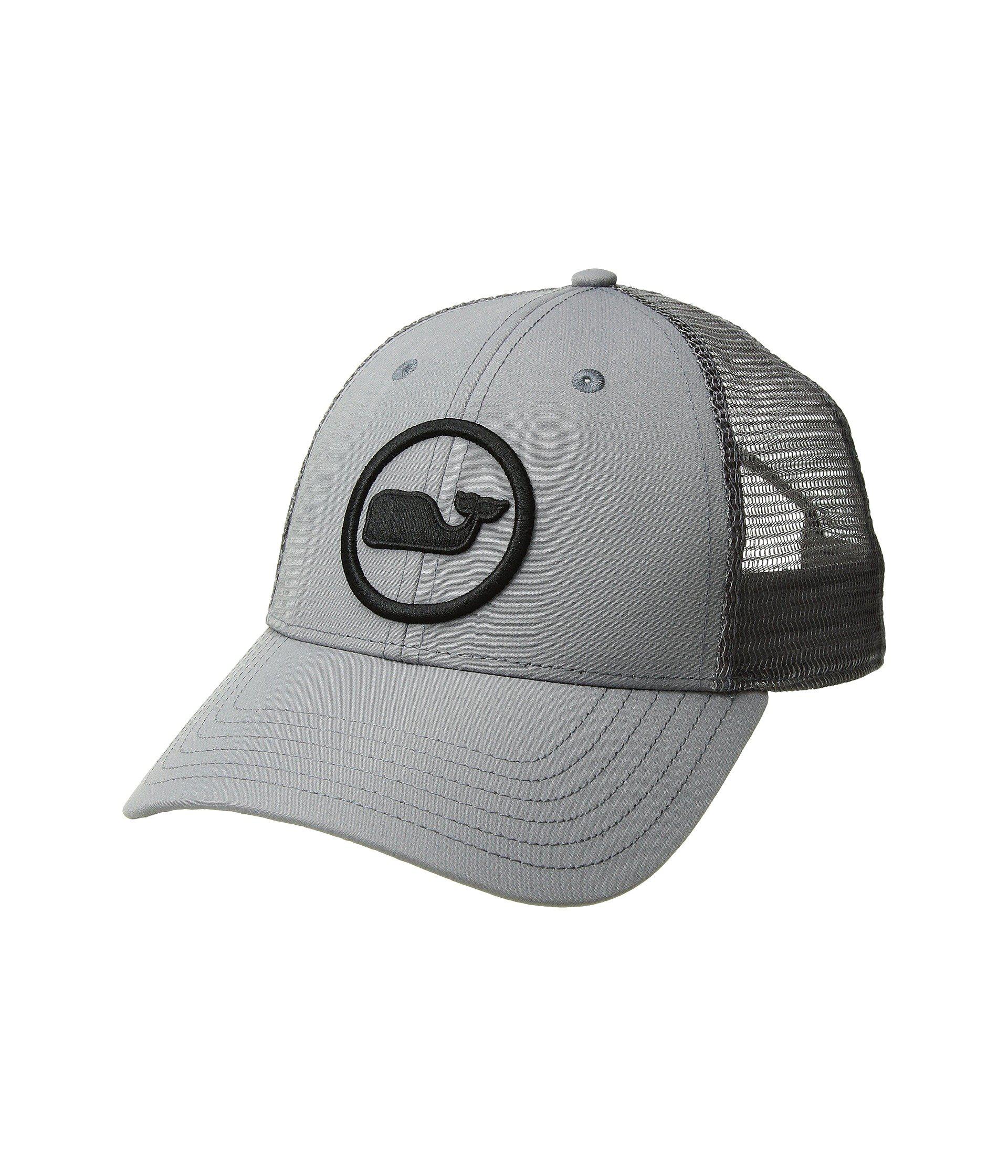 whale dot performance trucker hat