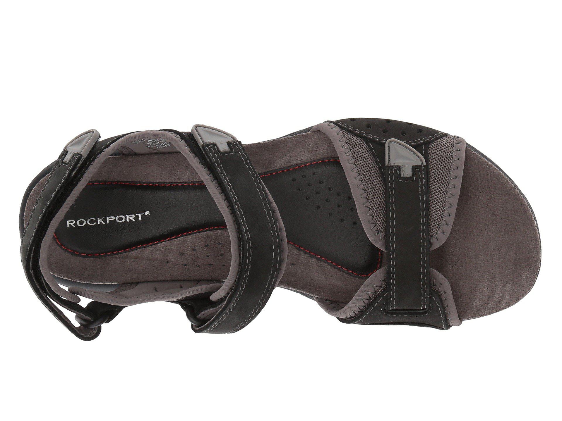 rockport women's franklin three strap sport sandal