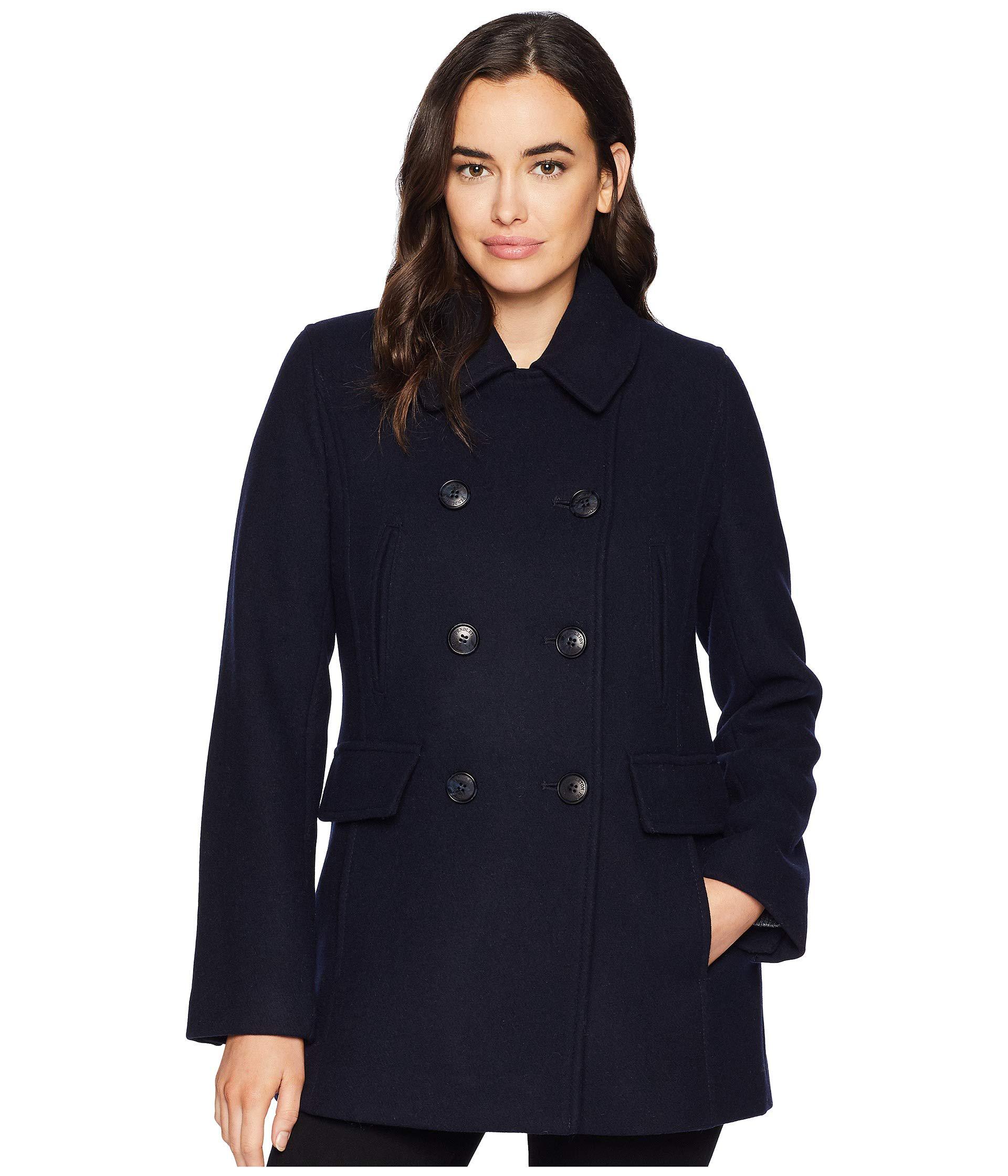 Pendleton Pea Coat in Navy (Blue) - Lyst.