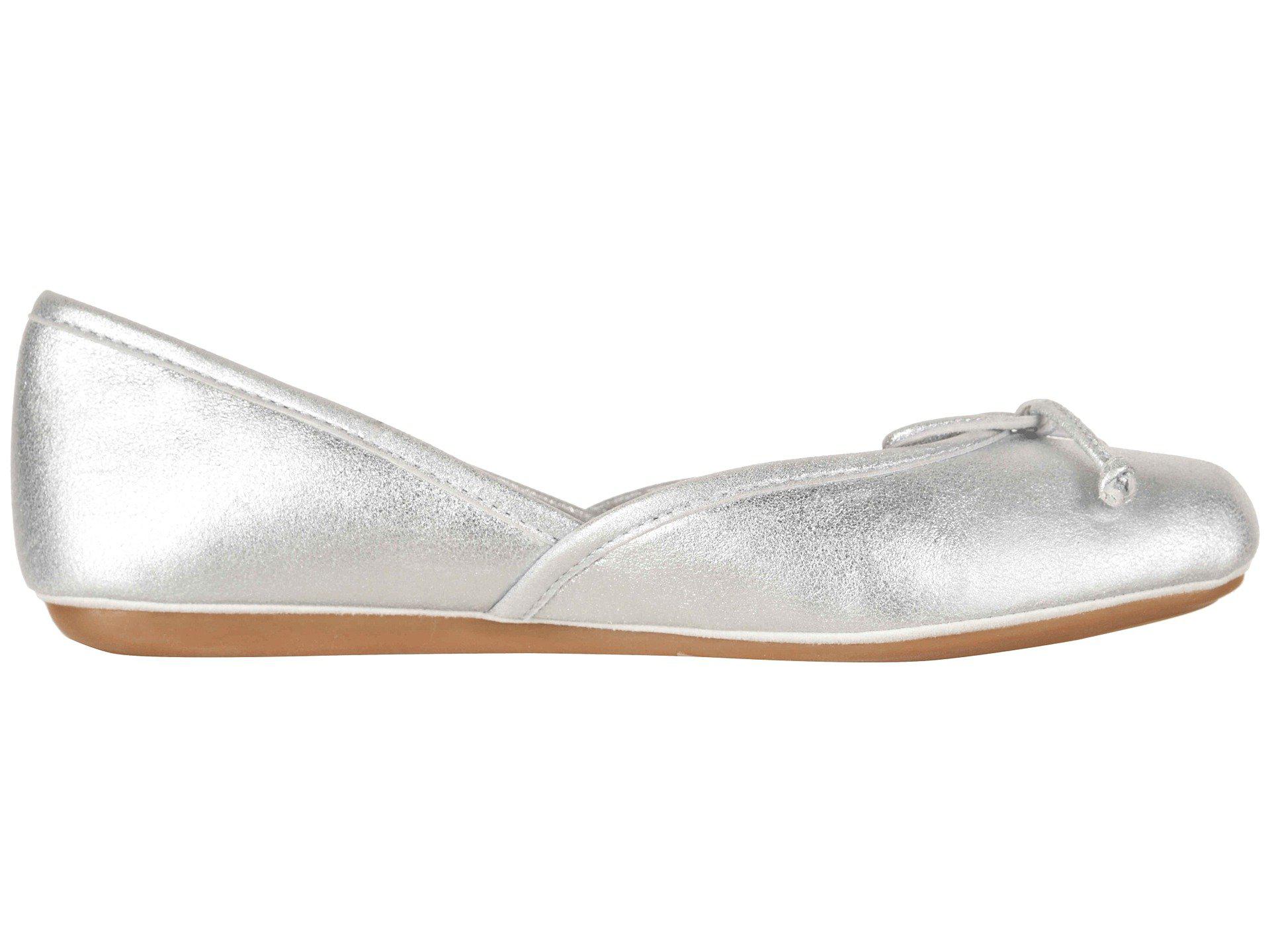 ugg lena flat silver