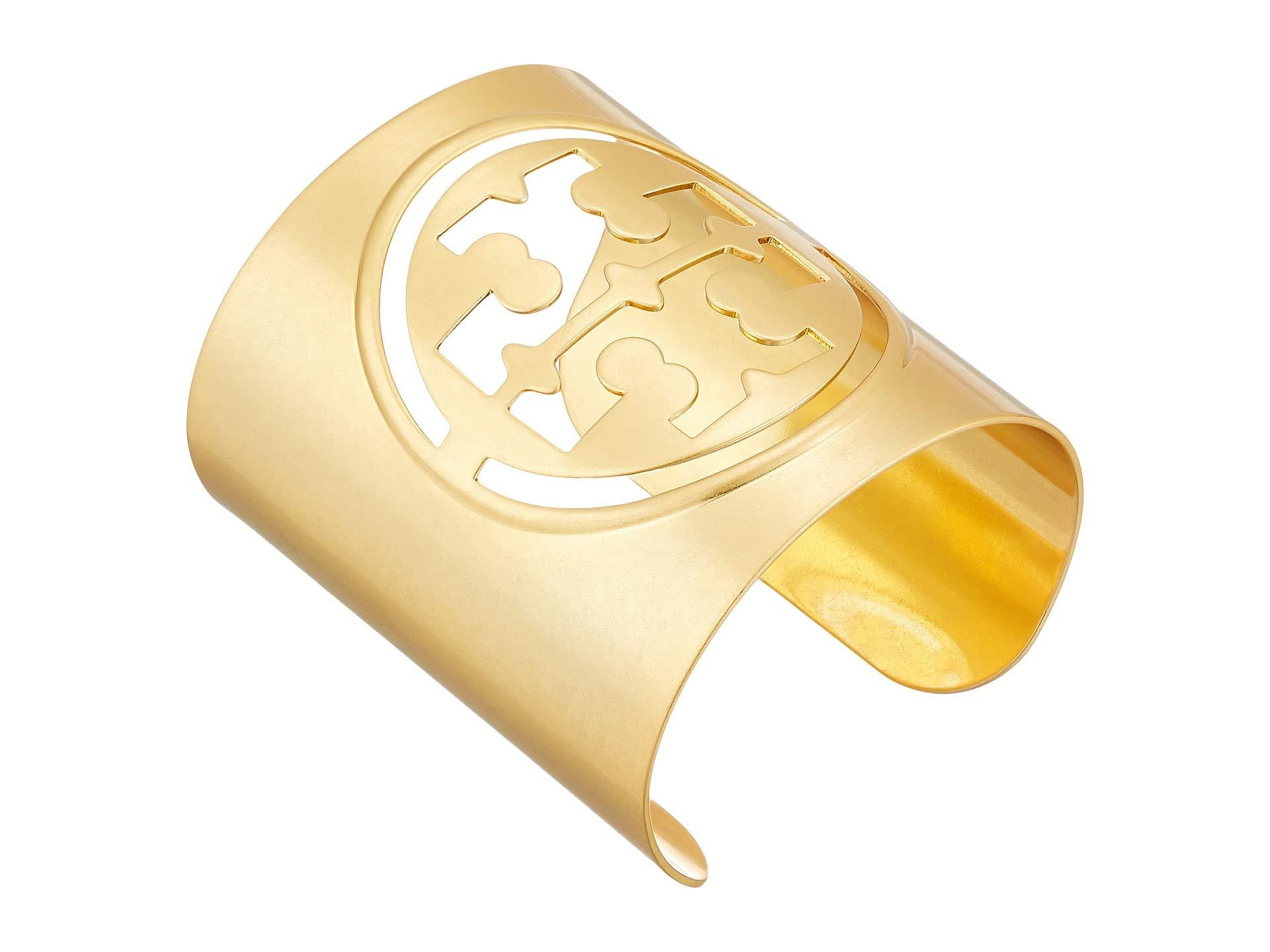Tory Burch Logo Metal Large Cuff (rolled Brass) Bracelet | Lyst Tory Burch Logo Metal Large Cuff (rolled Brass) Bracelet | Lyst