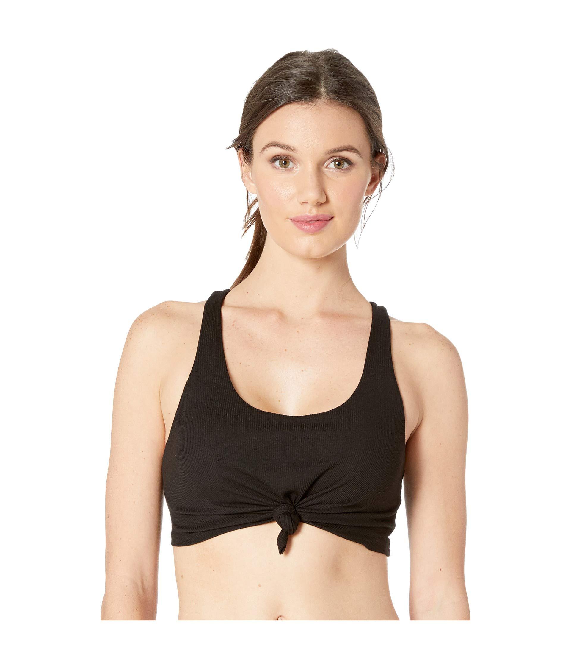 Alo Yoga Synthetic Knot Tank Bra in Black Lyst