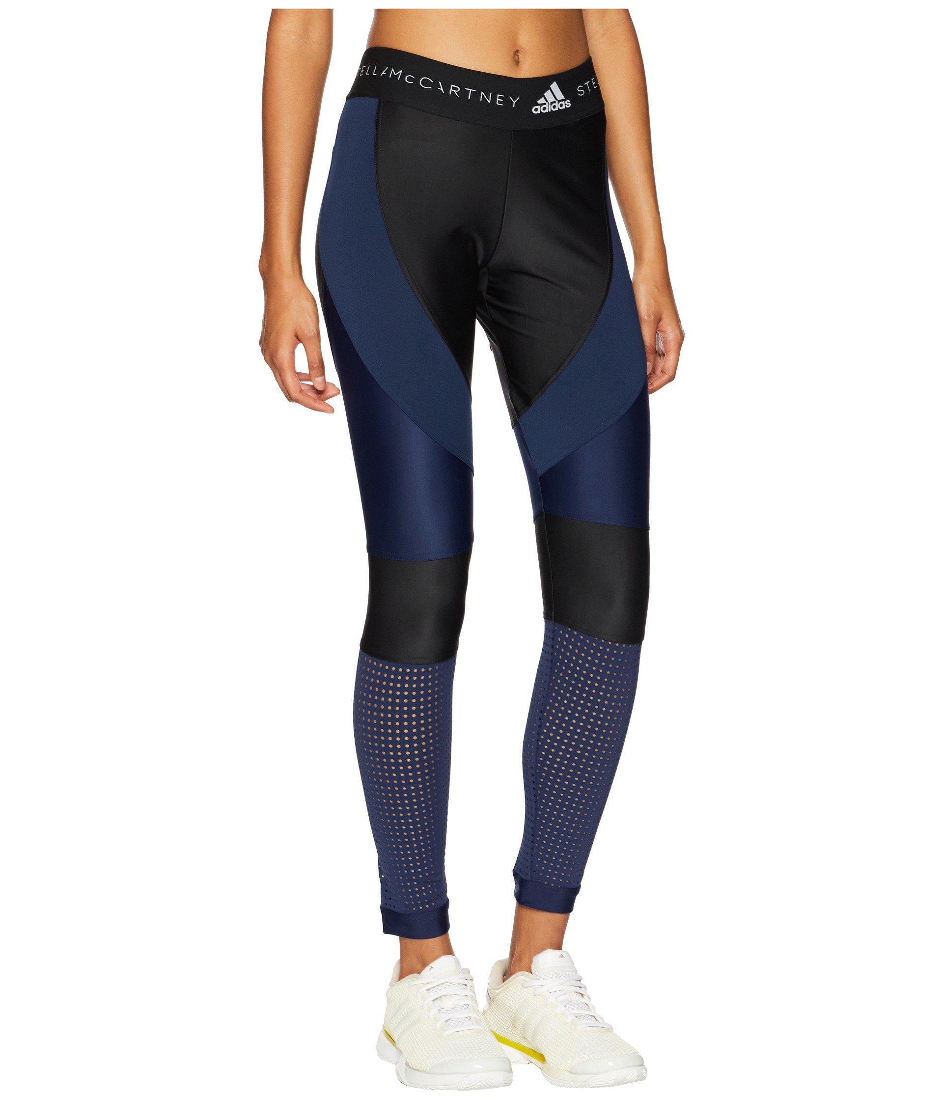 adidas By Stella McCartney Synthetic Run Tights Ce4702 (black/collegiate  Navy) Women's Casual Pants in Blue - Lyst