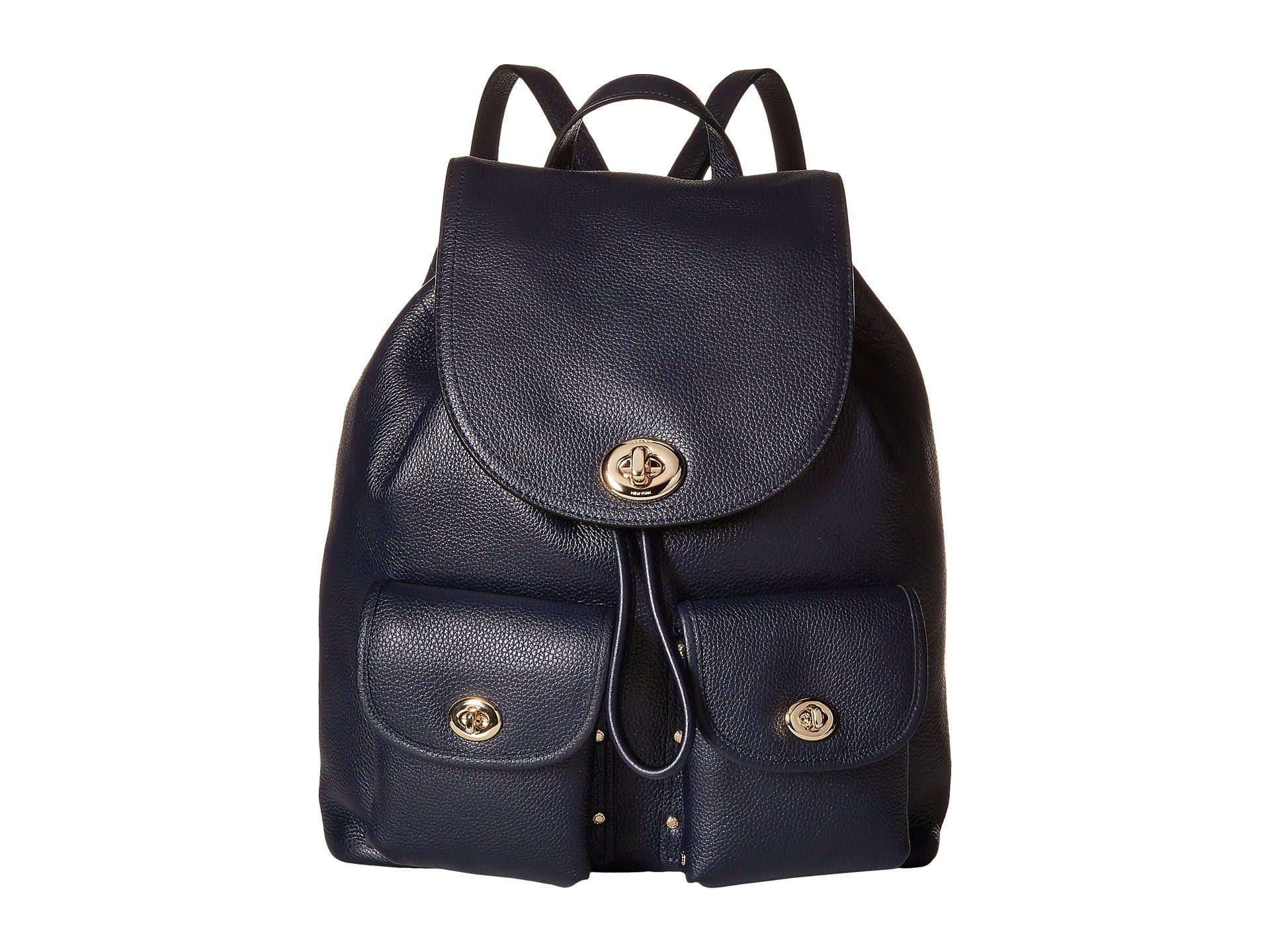 coach turnlock rucksack backpack