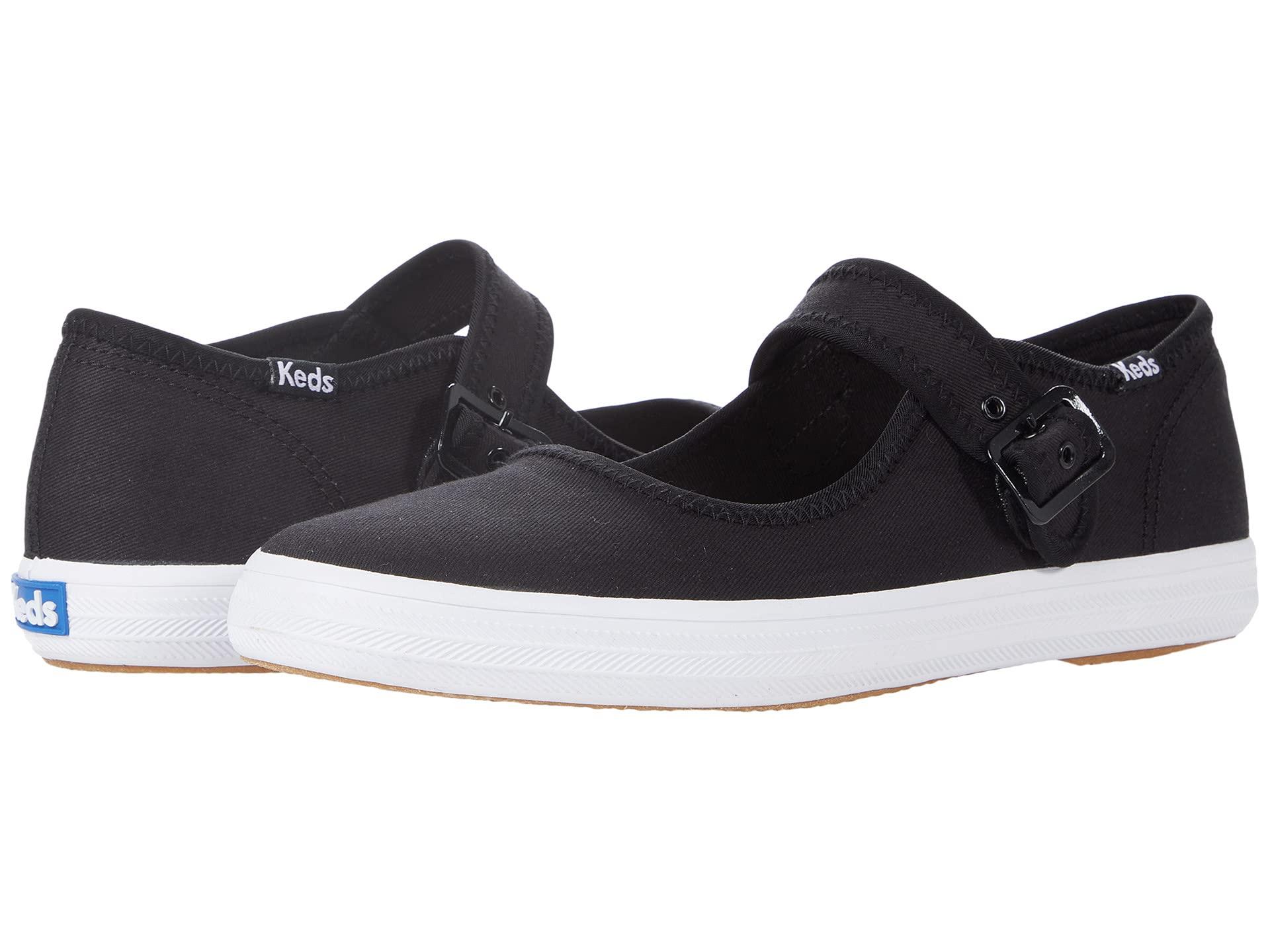 Keds Champion Mary Jane Organic Canvas in Black | Lyst