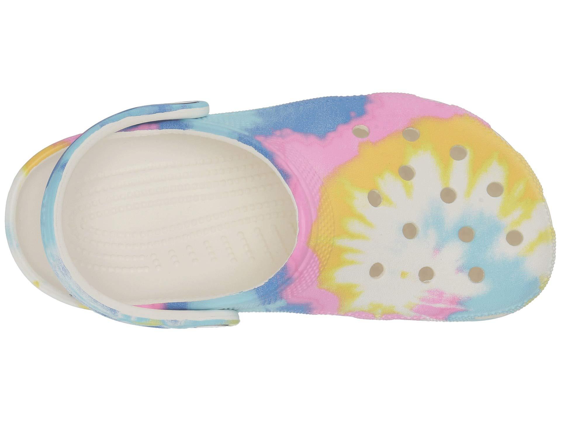 tie dye crocs pastel