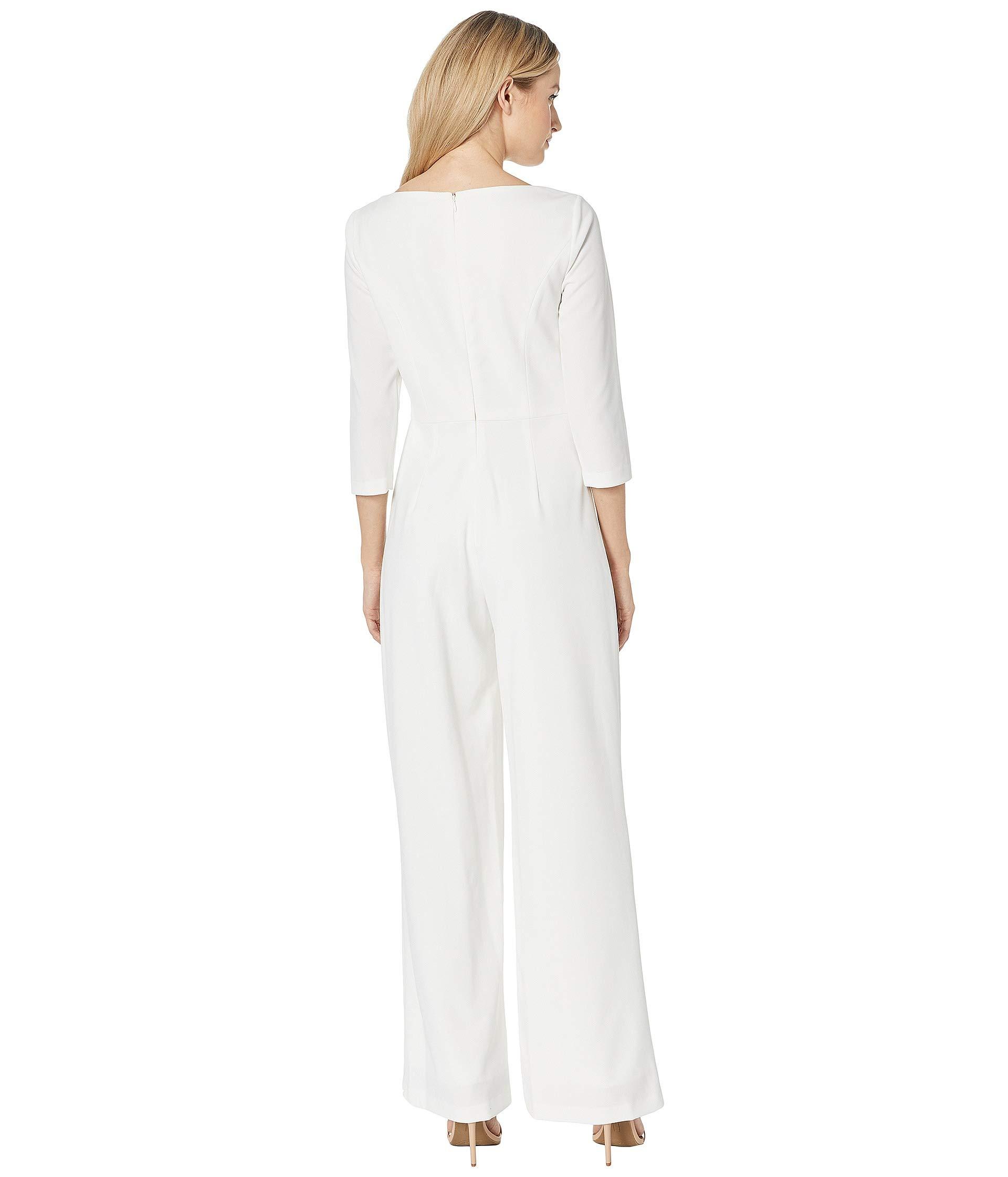 adrianna papell scalloped jumpsuit