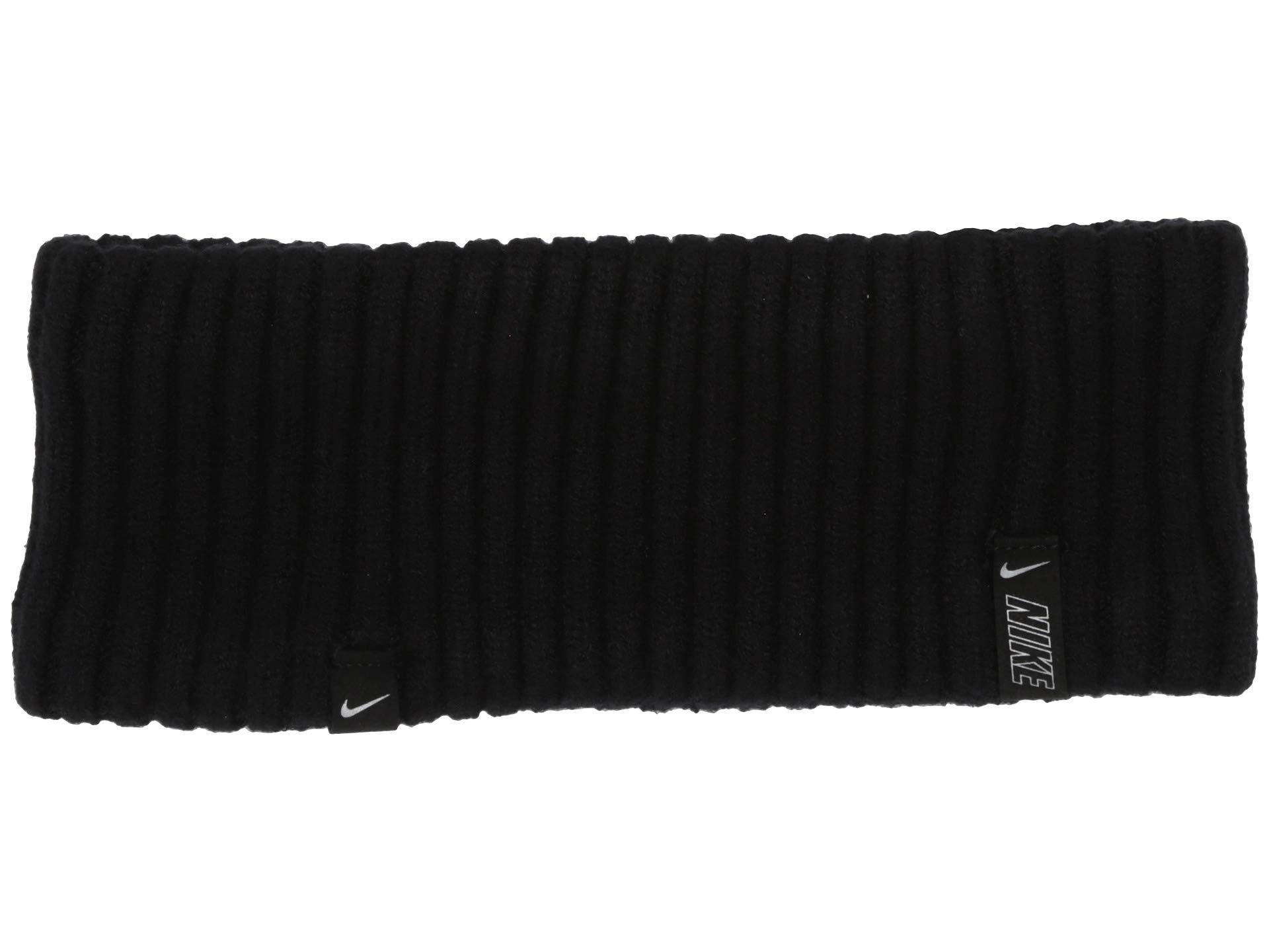 nike black wide knit headband