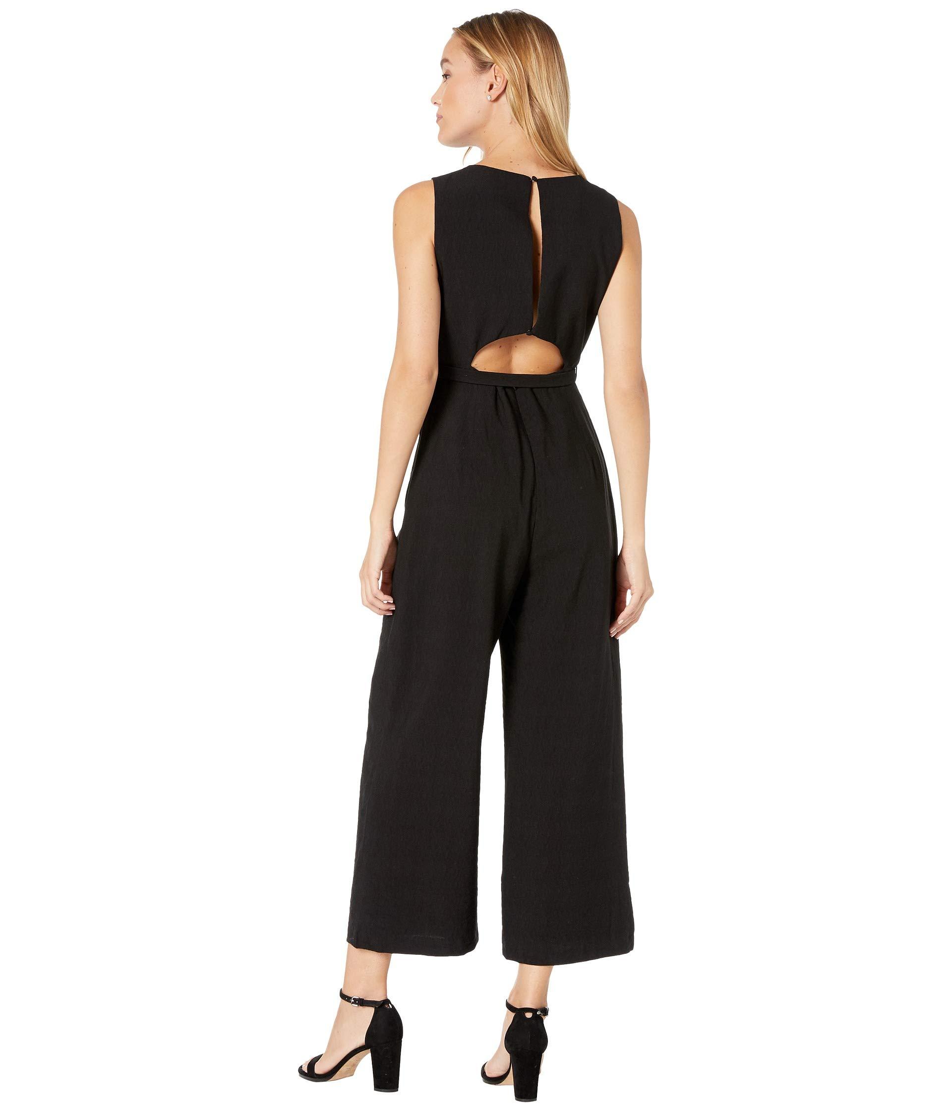 Bardot Synthetic Belted Jumpsuit in Black - Lyst