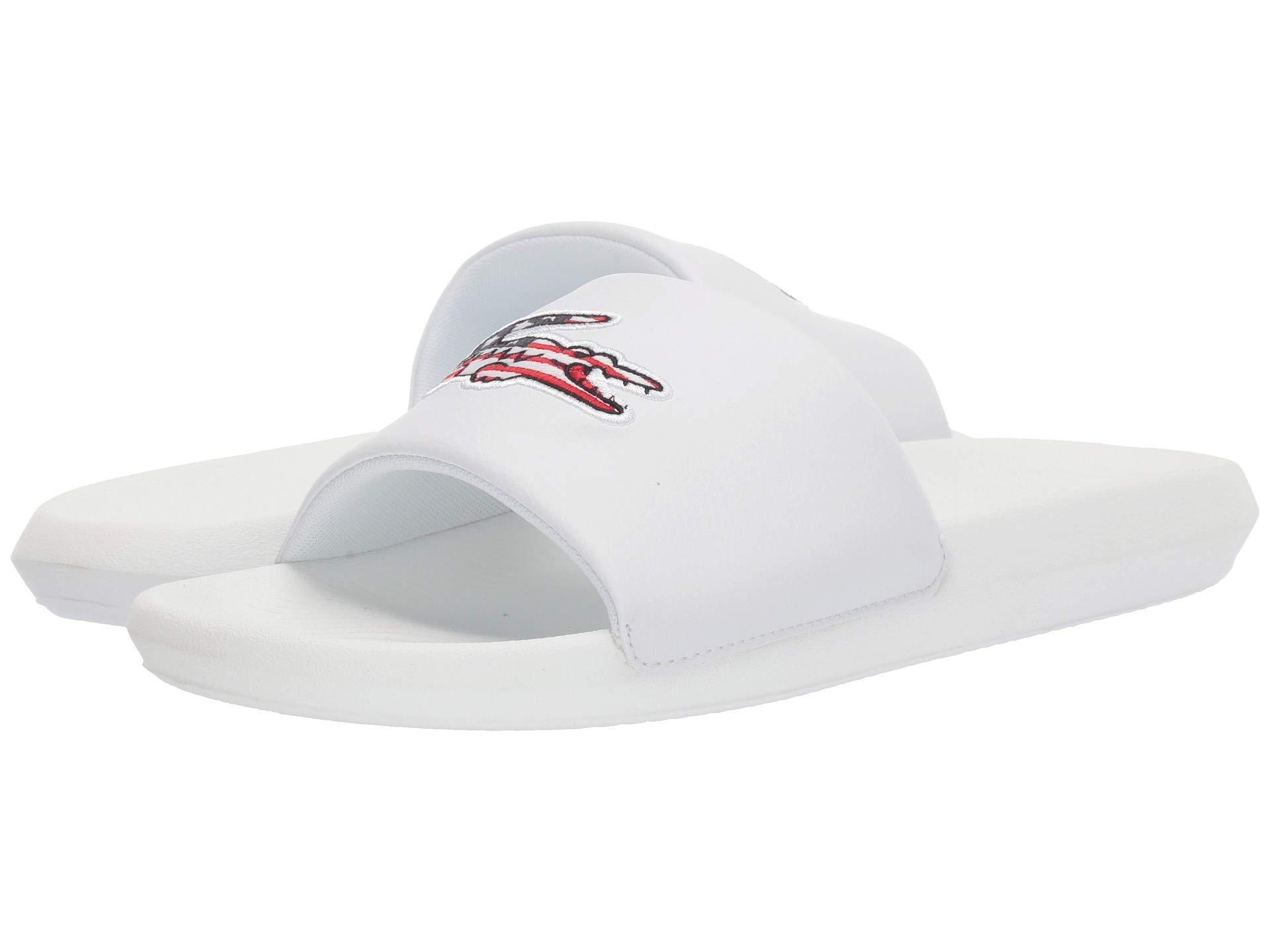 Lacoste Croco Slide 319 3 U in White for Men - Lyst