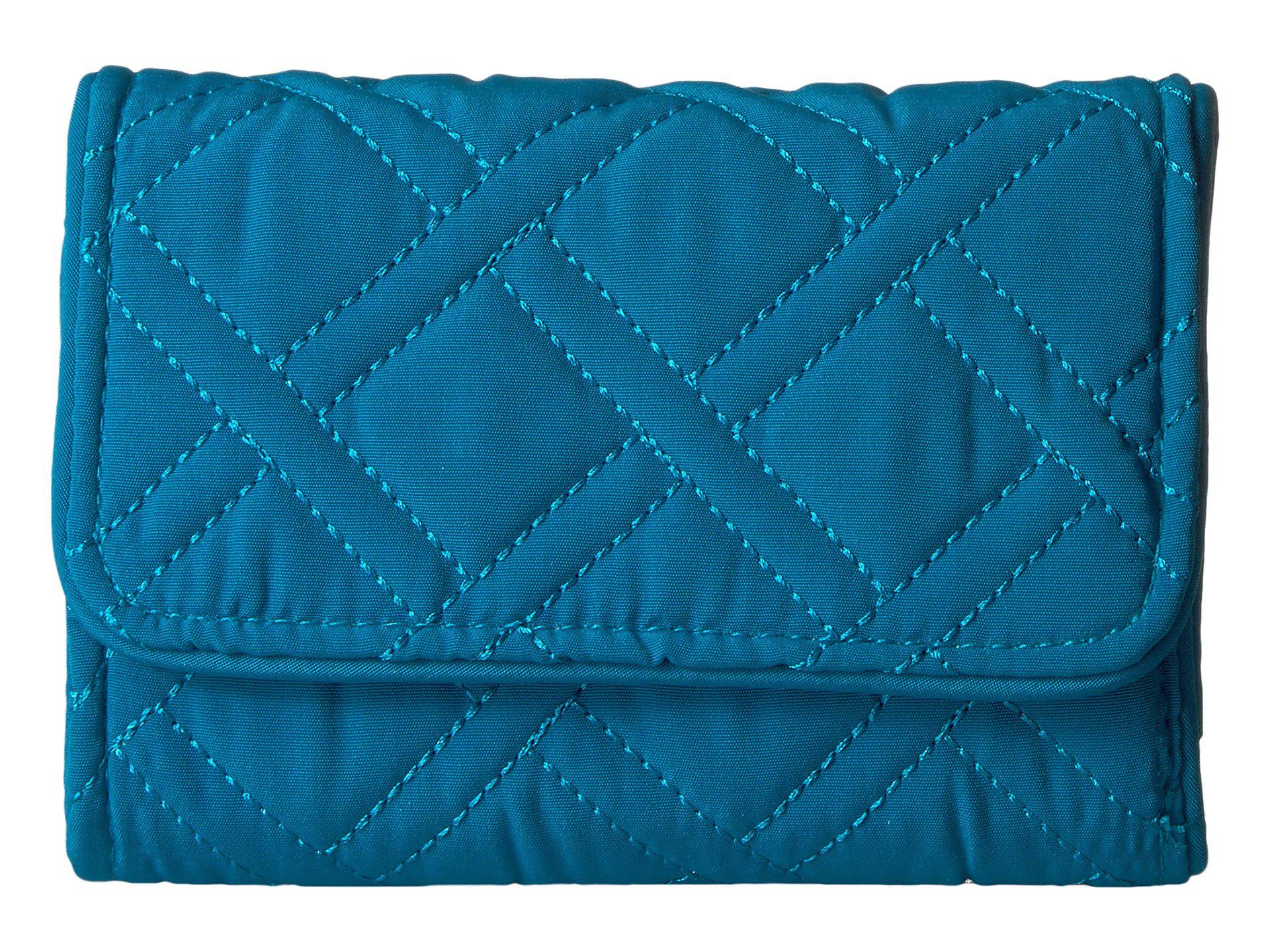 Vera Bradley Rfid Riley Compact Wallet in Blue Lyst