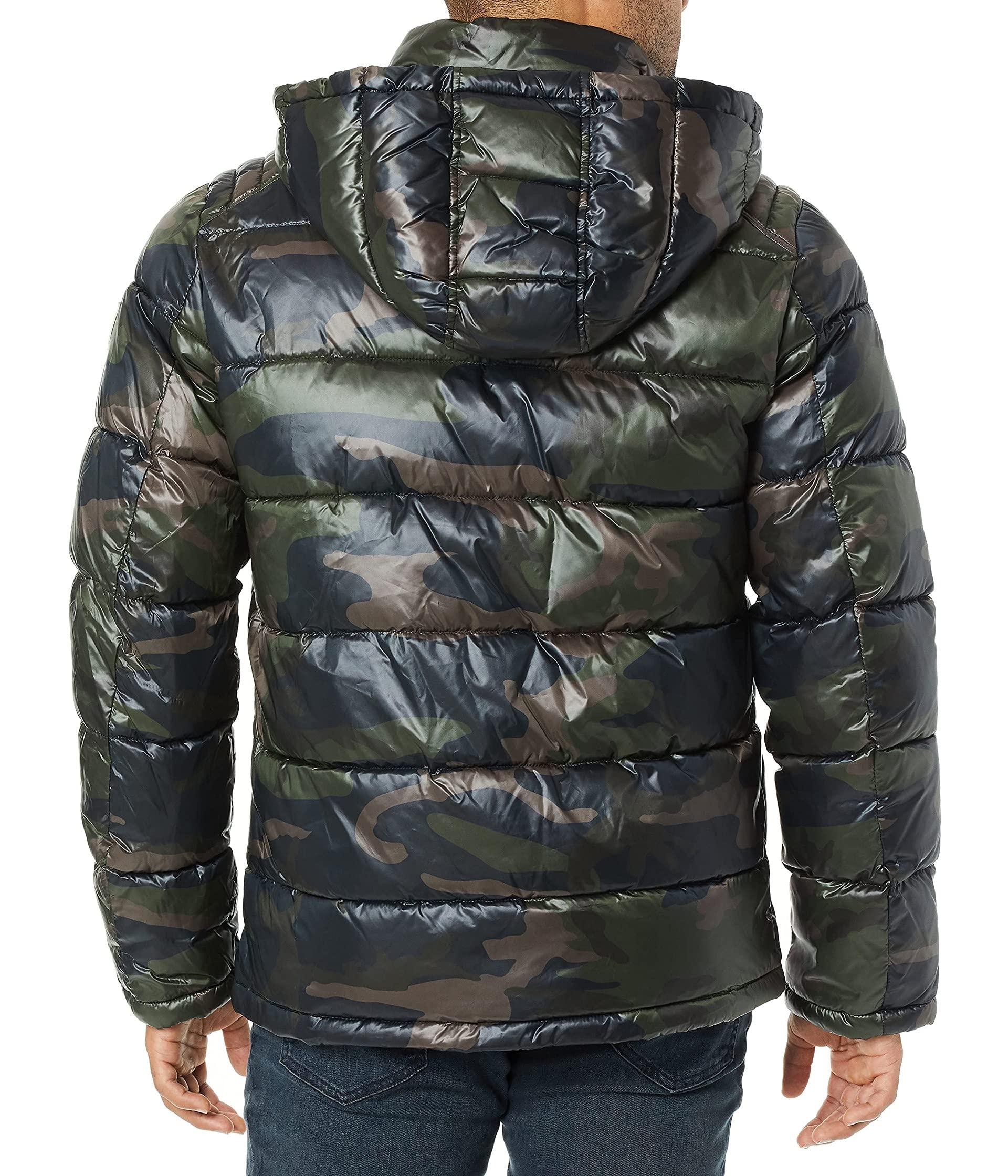 men's hooded puffer parka