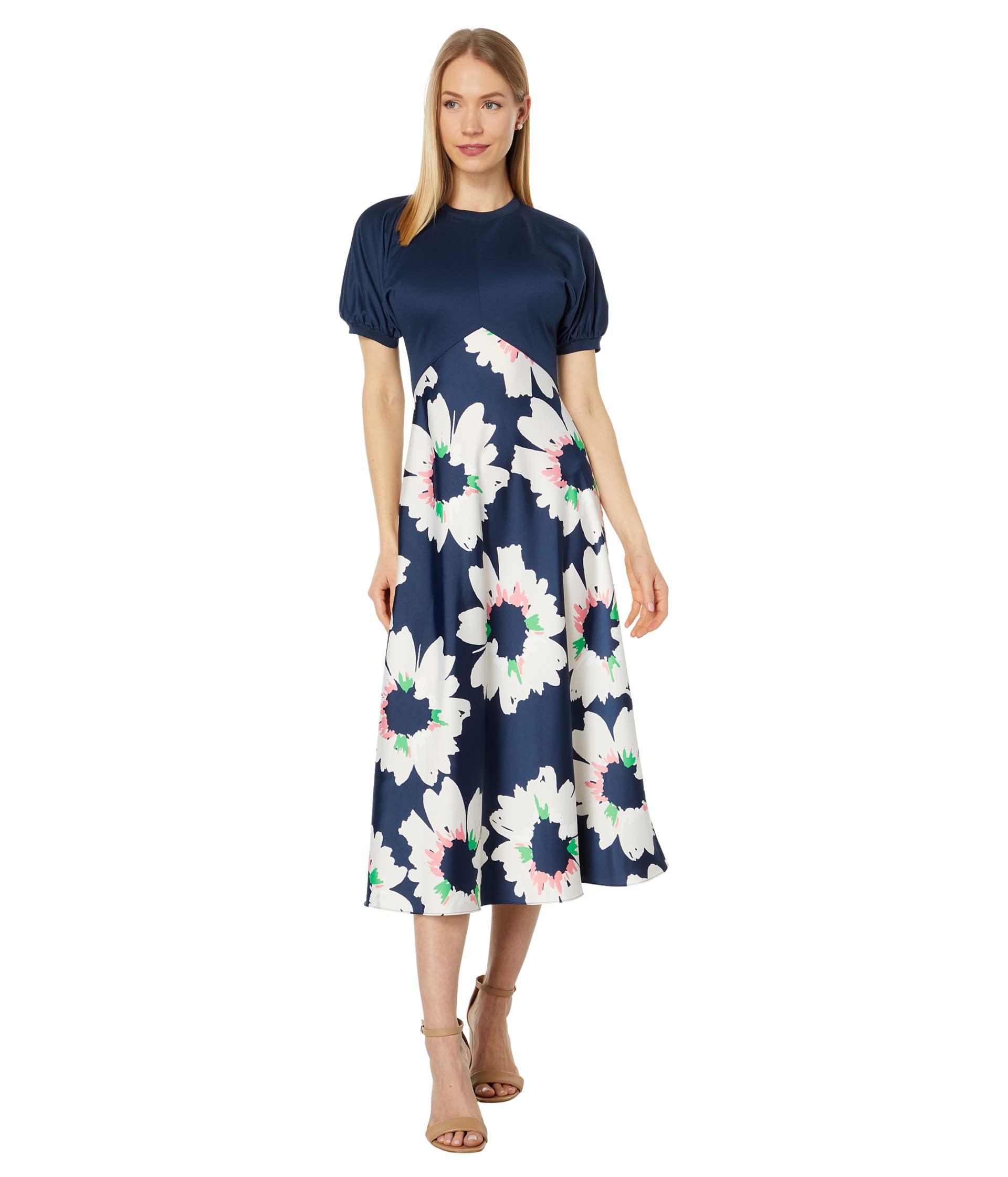 Ted Baker Daysiah Ponte Top With Midi Skirt Dress in Blue | Lyst