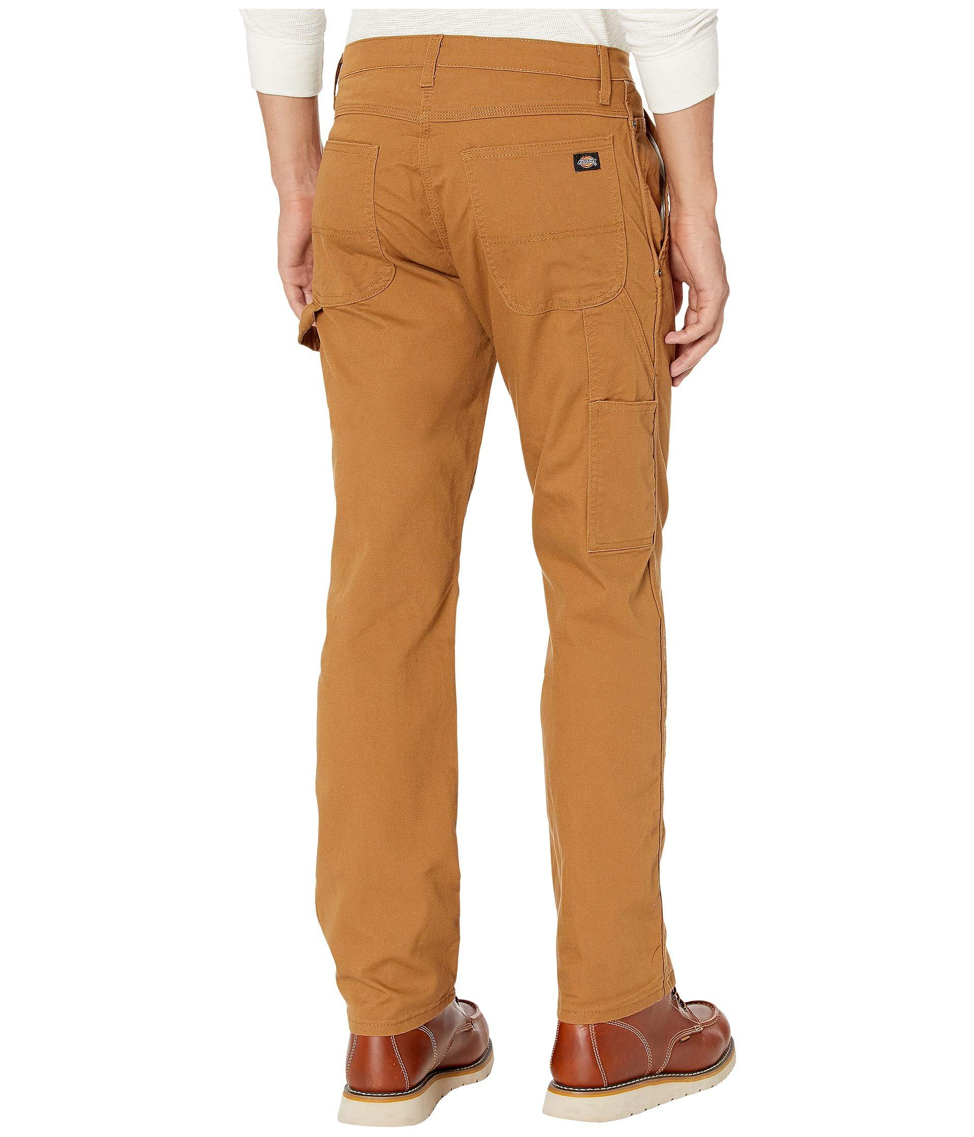 Dickies Cotton Stretch Duck Carpenter Pants in Brown for Men Lyst