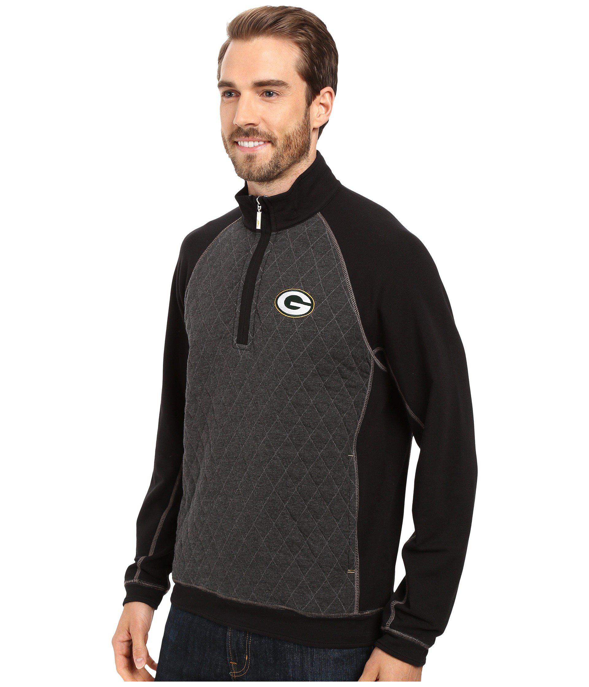 Download Tommy Bahama Cotton Green Bay Packers Nfl Gridiron 1/2 Zip ...