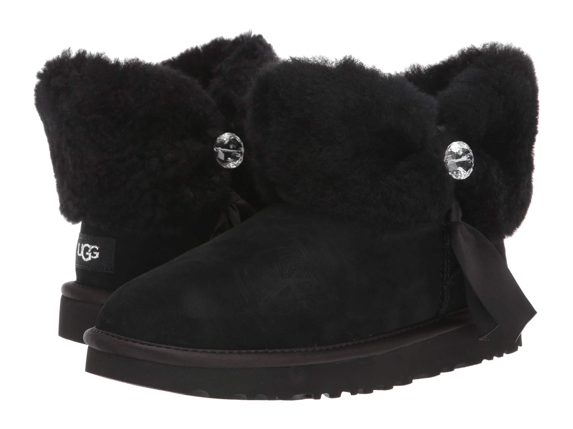 Cinched fur mini ugg Clearance