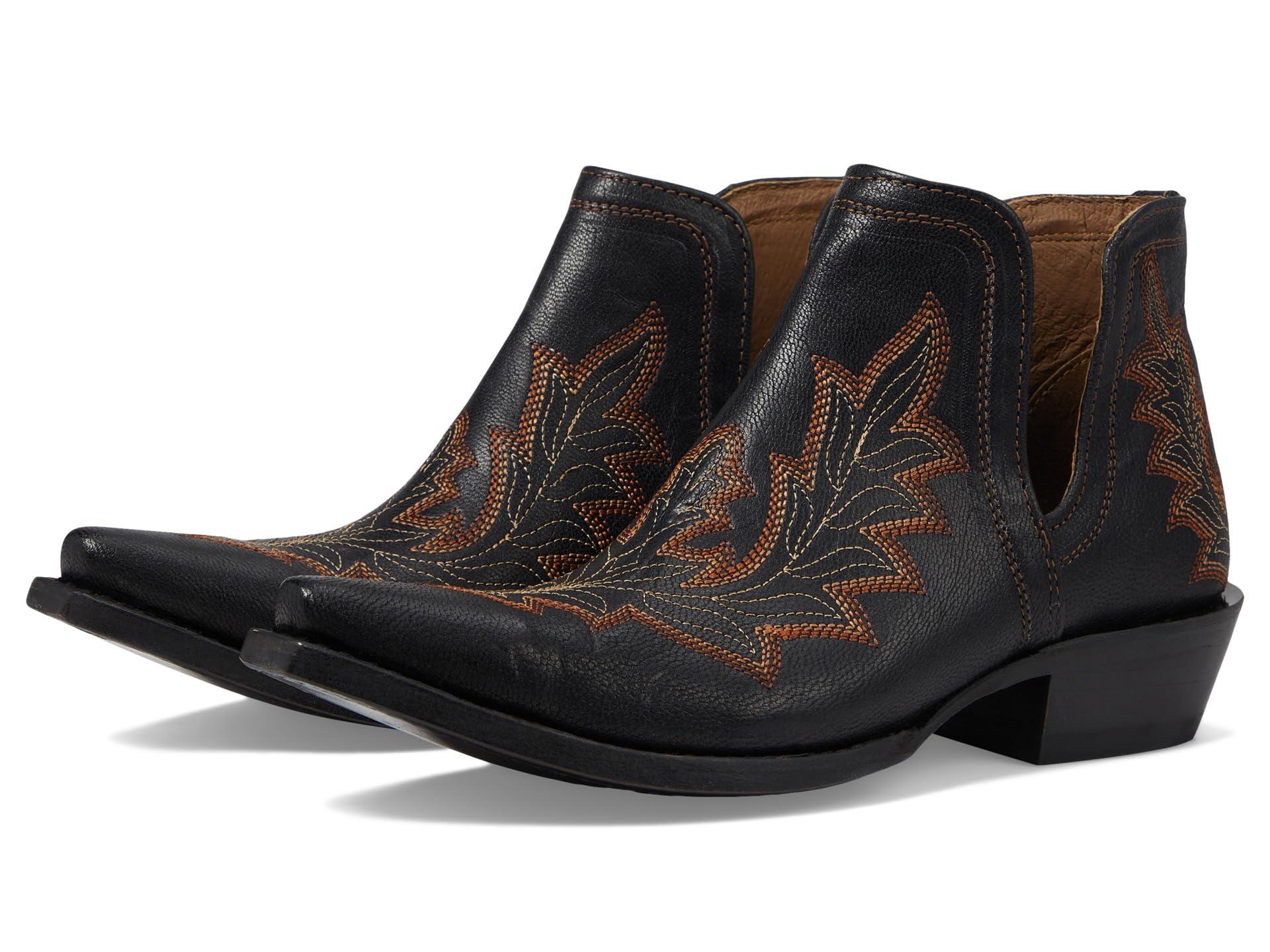 Ariat Dixon Low Heel Western Boot In Black Lyst ariat-dixon-low-heel-western-boot-in-black-lyst