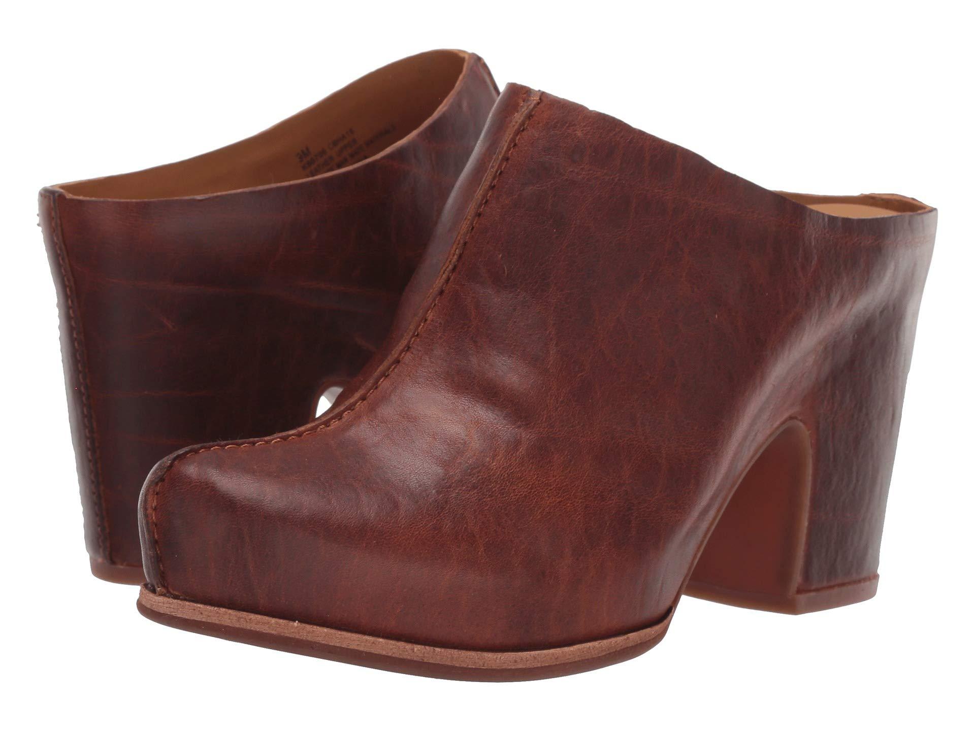 kork ease sagano clog dark brown