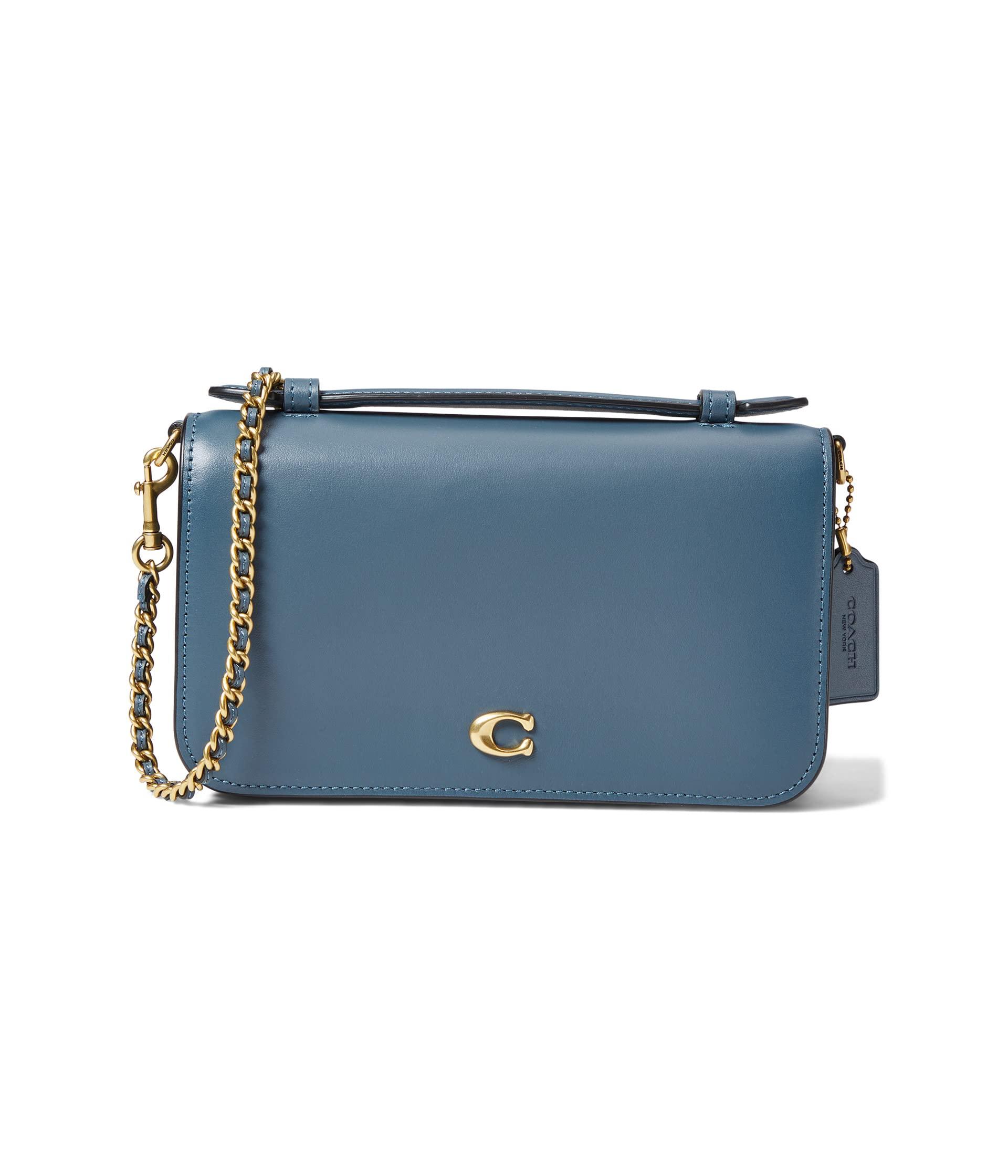 COACH Refined Calf Leather Bea Crossbody in Blue Lyst