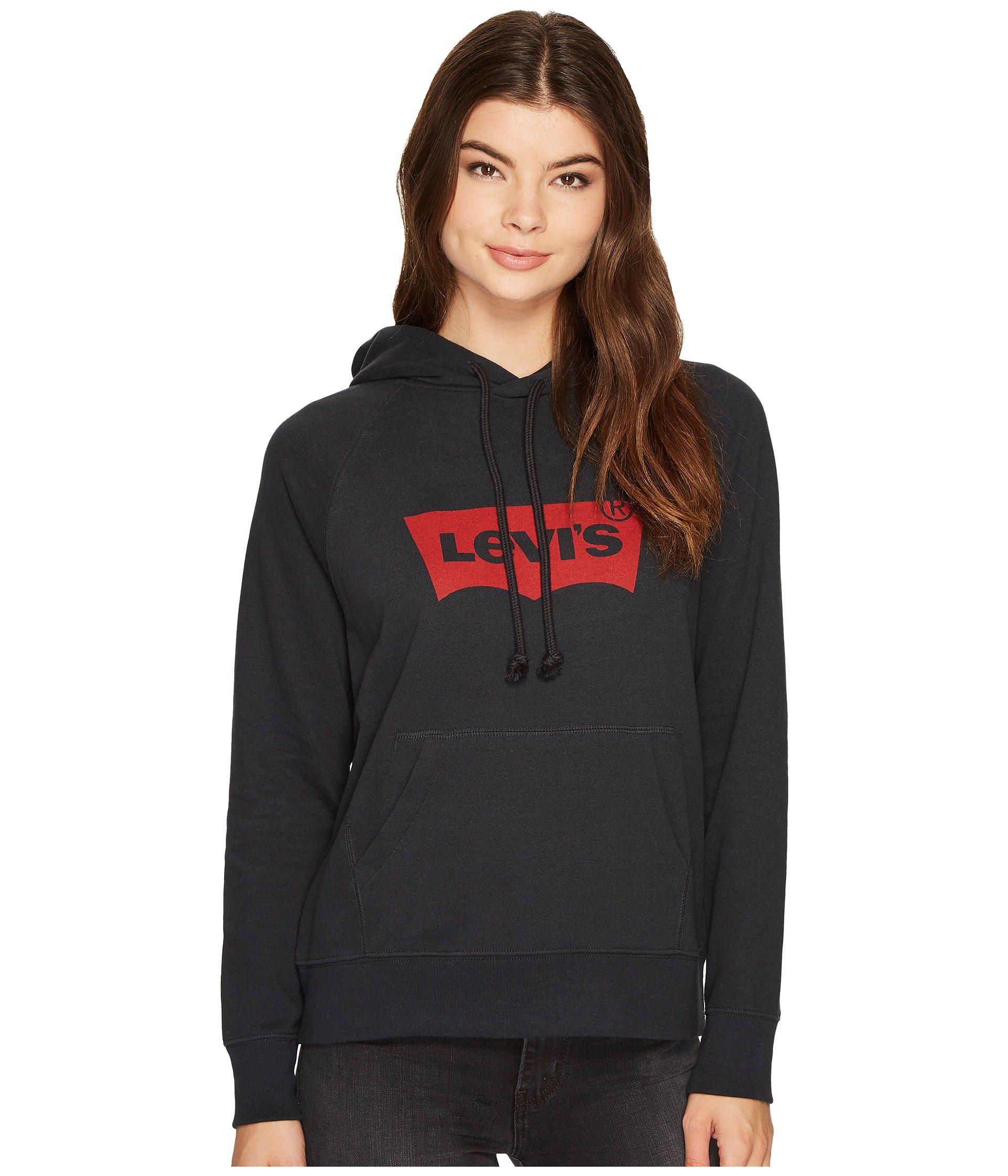 levi's womens black hoodie