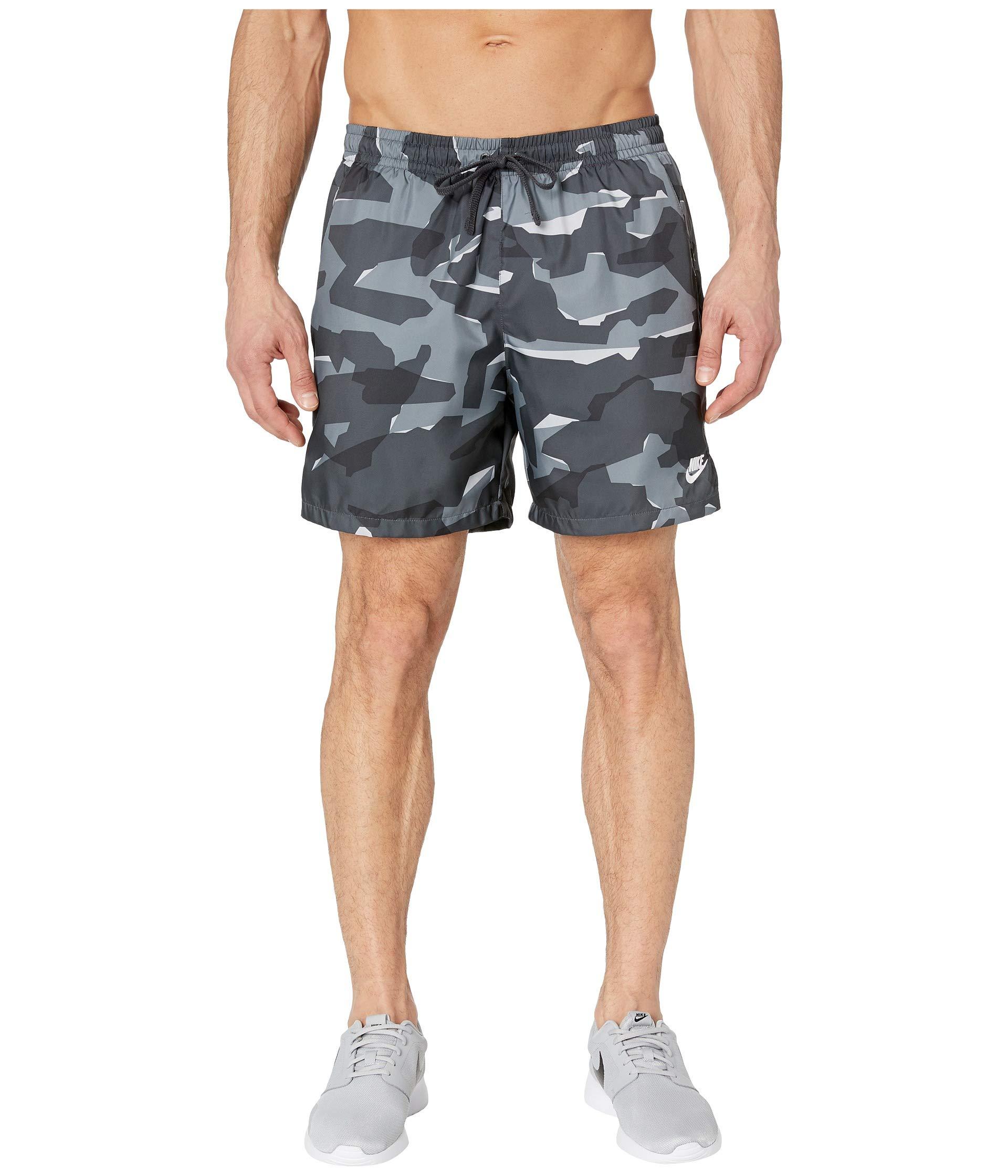 nike woven camo short