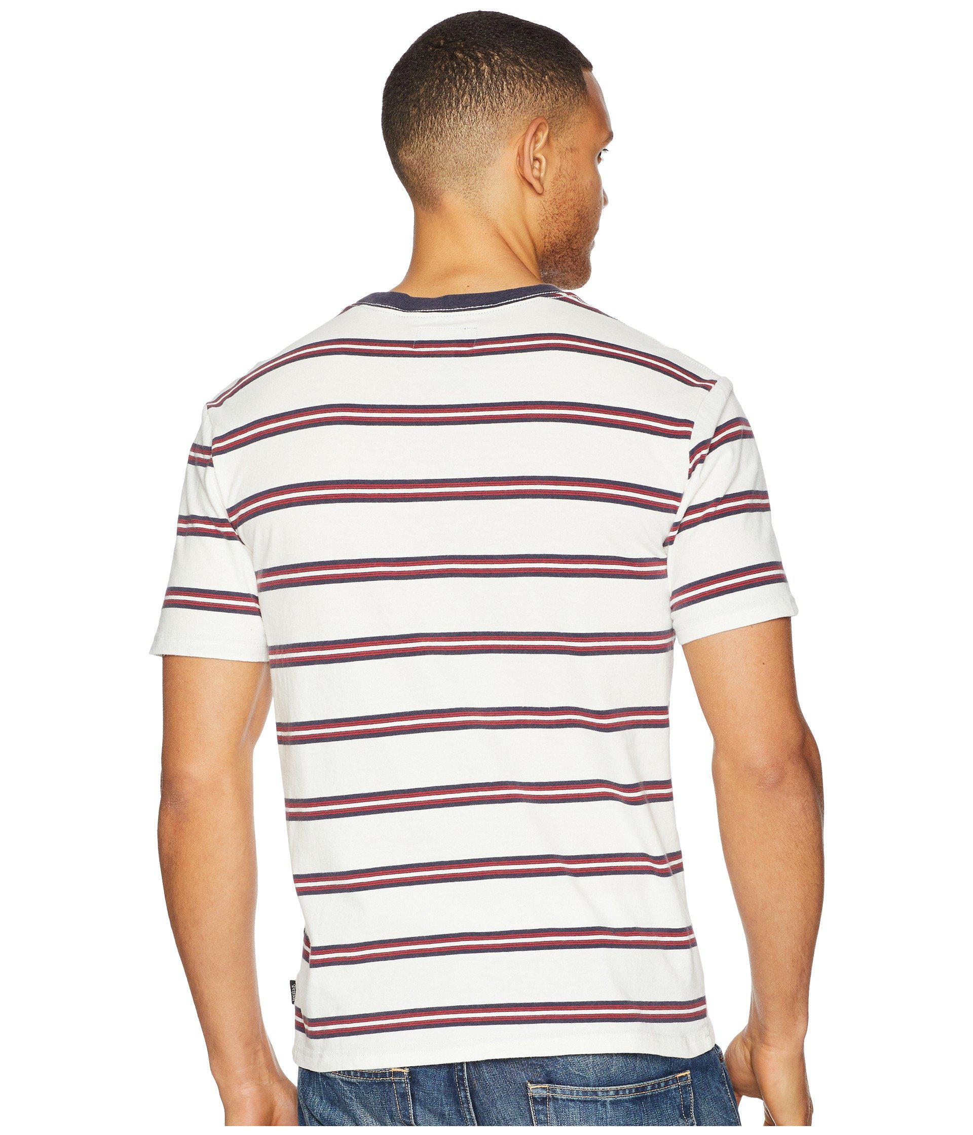 Brixton Mens Hilt Short Sleeve Washed Tailored Fit Pocket Knit Tee