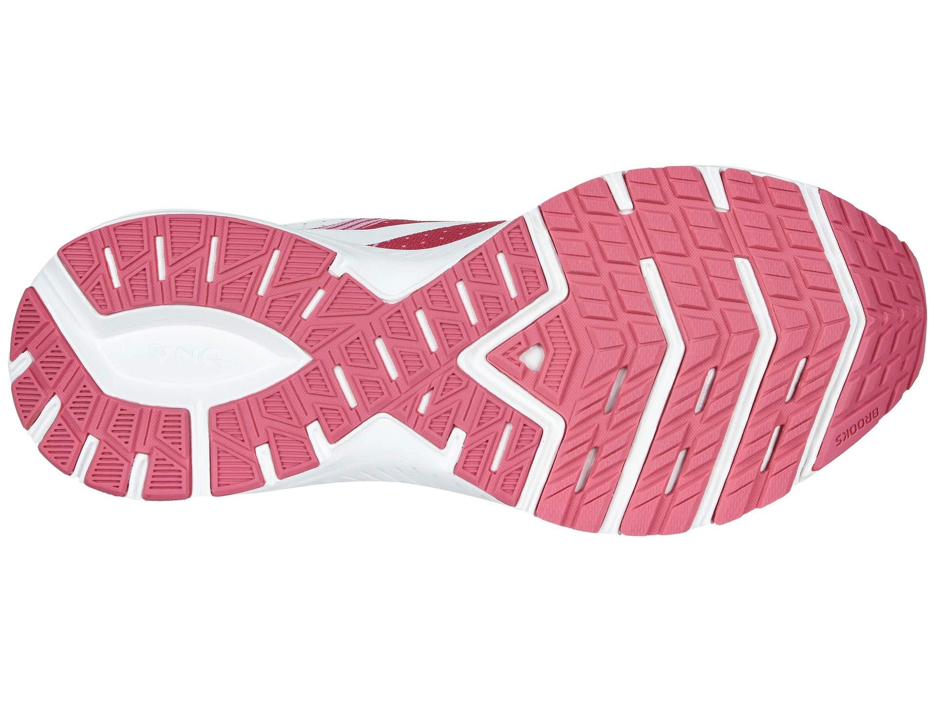 brooks launch 6 pink white lemon
