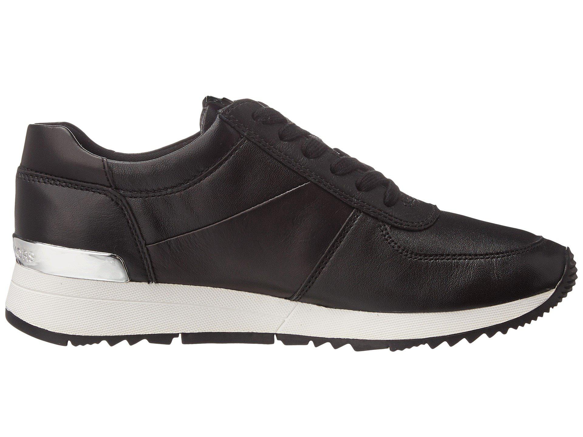 MICHAEL Michael Kors Leather Allie Trainer in Black - Lyst