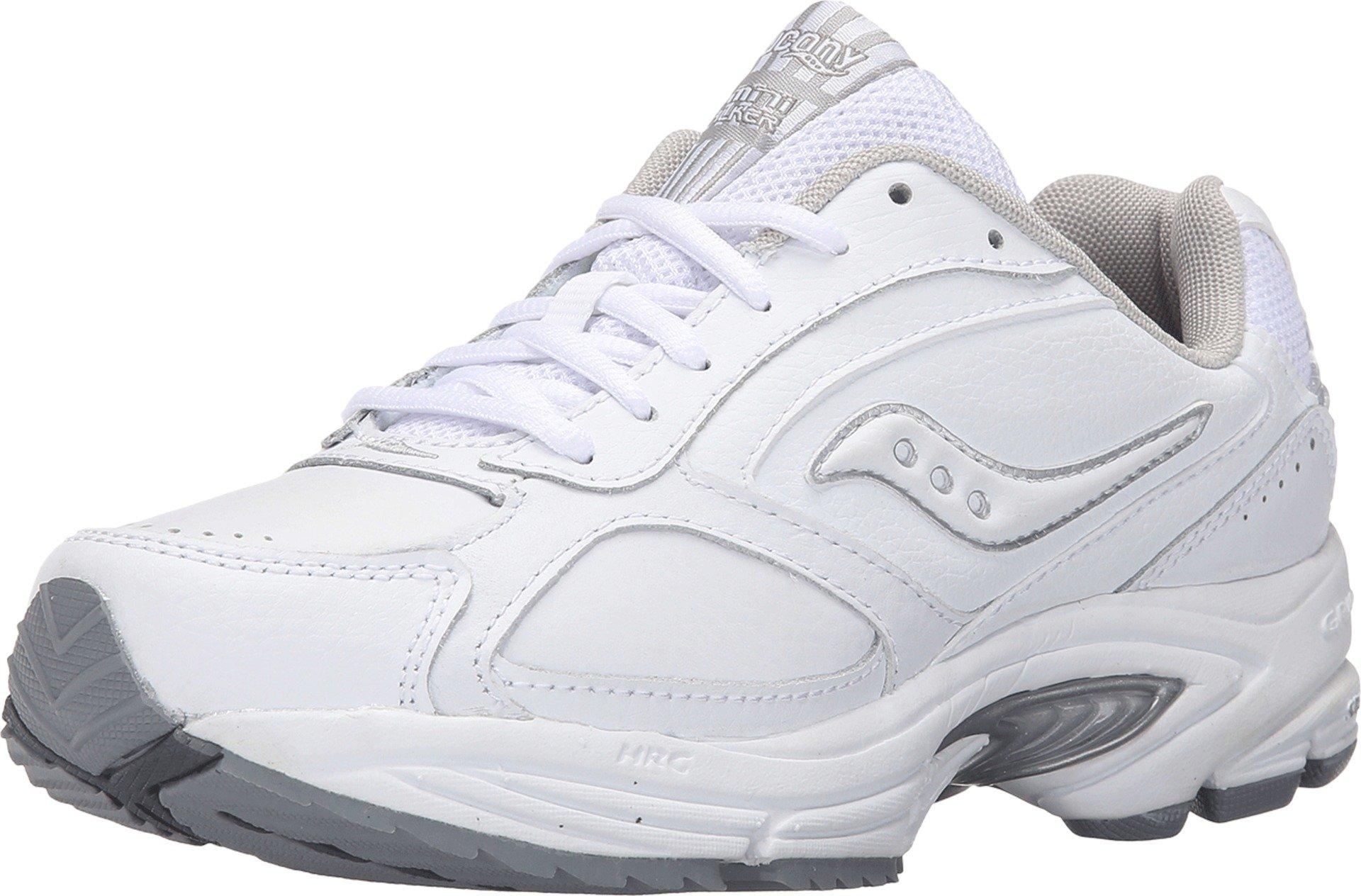 Saucony Leather Grid Omni Walker in White - Lyst