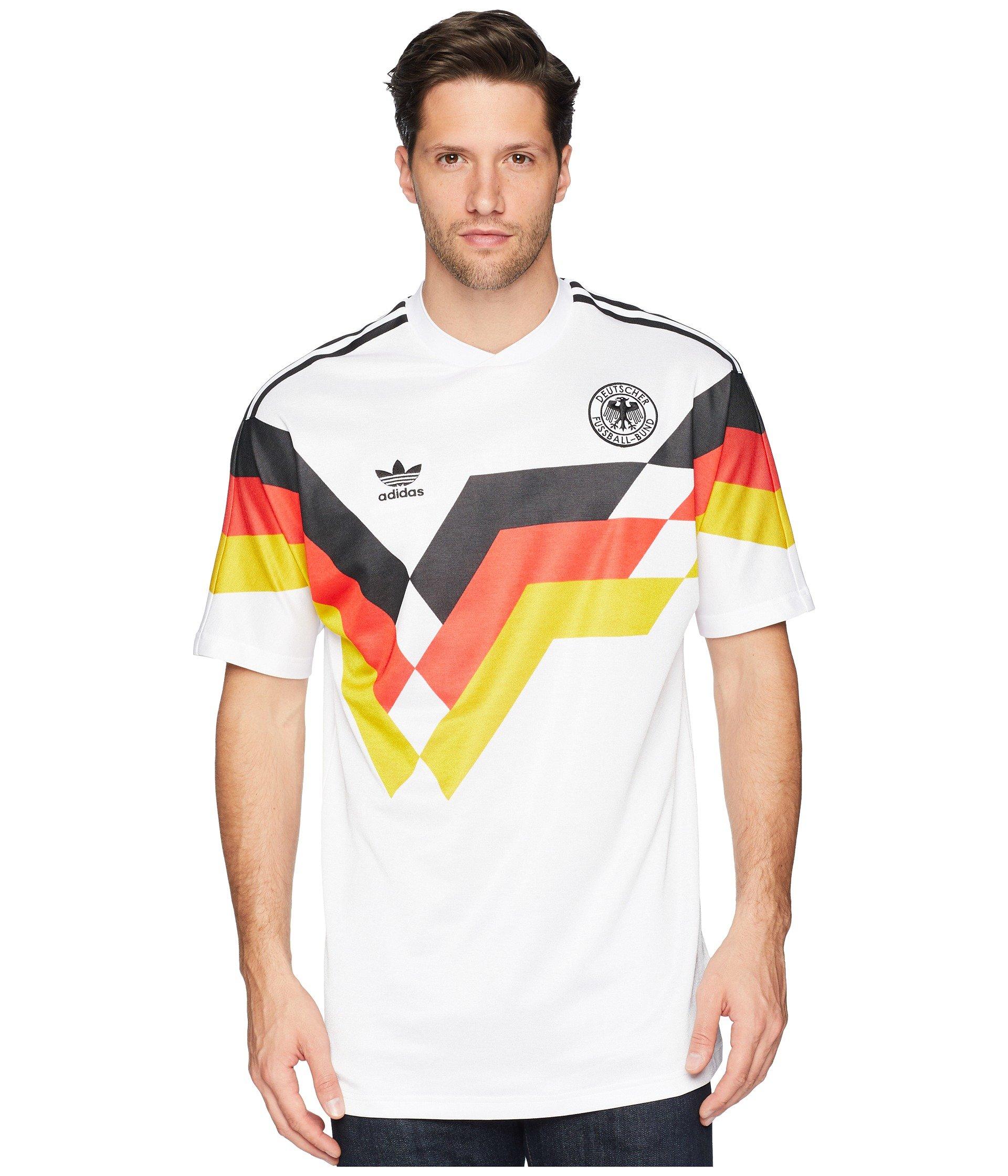 adidas Originals Synthetic Germany 1990 Jersey (white) Men's Short ...
