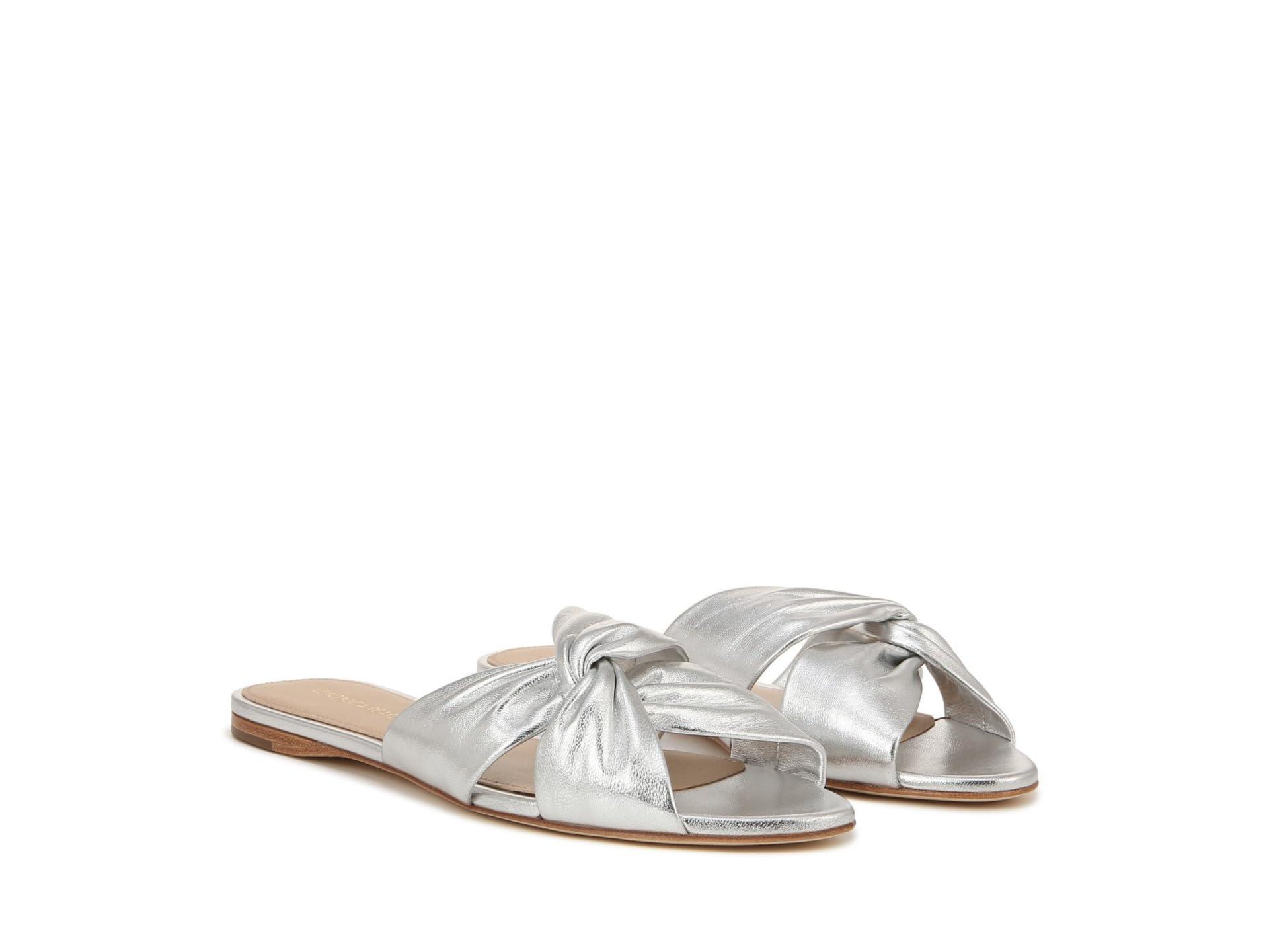 Veronica Beard Seraphina Flat Slides in White | Lyst