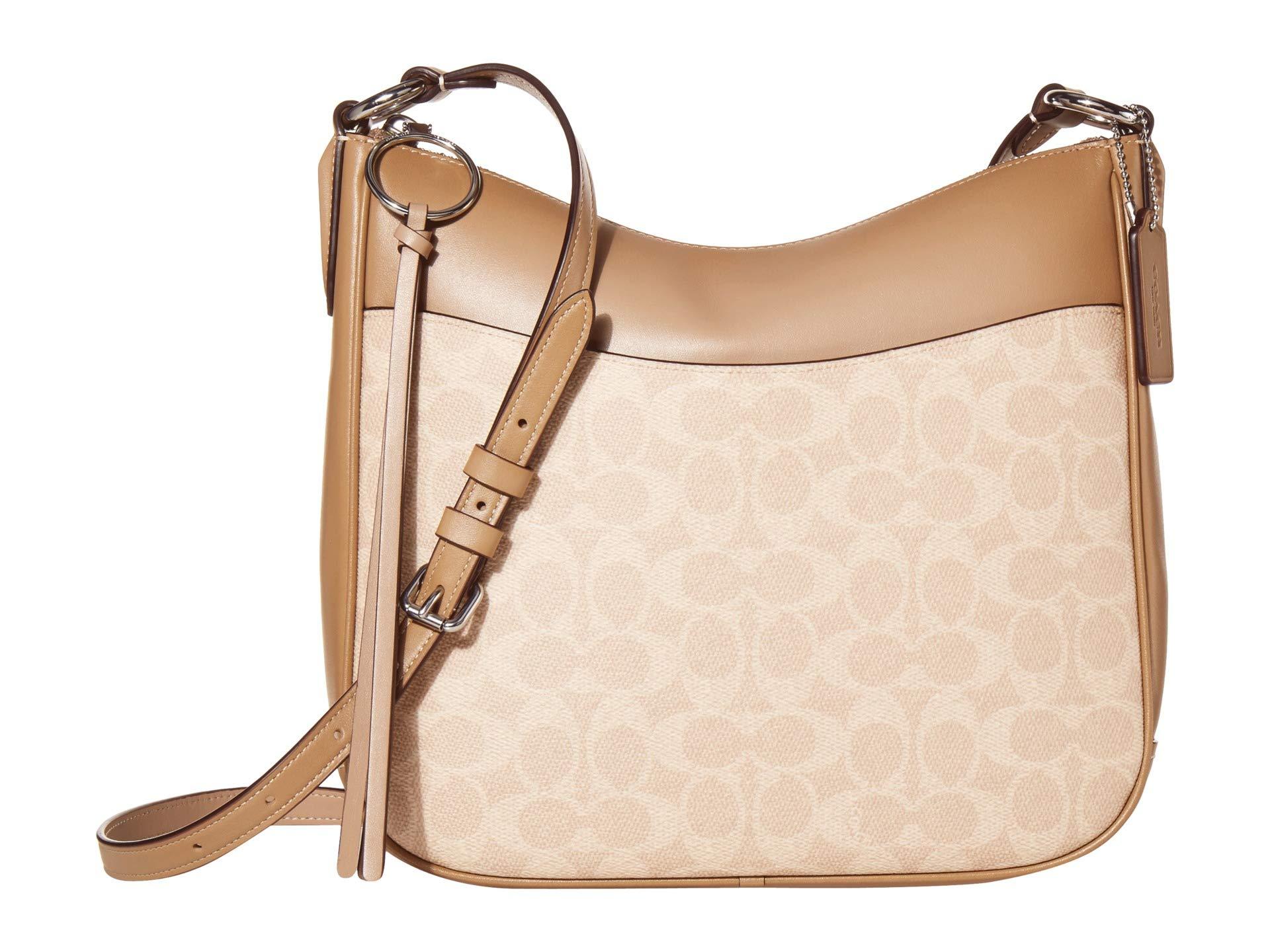 COACH Coated Canvas Signature Chaise Crossbody in Tan (Natural) Lyst